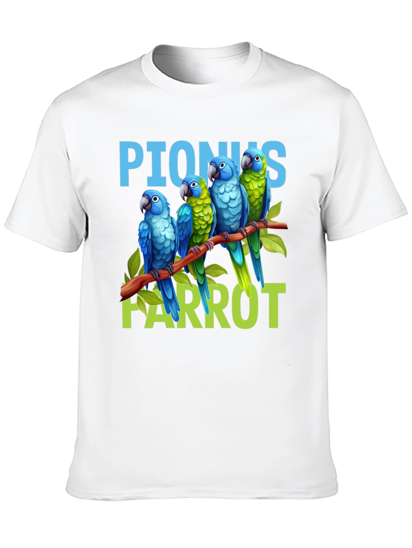 Pionus Parrot Graphic T-Shirt - Bird Lover Apparel