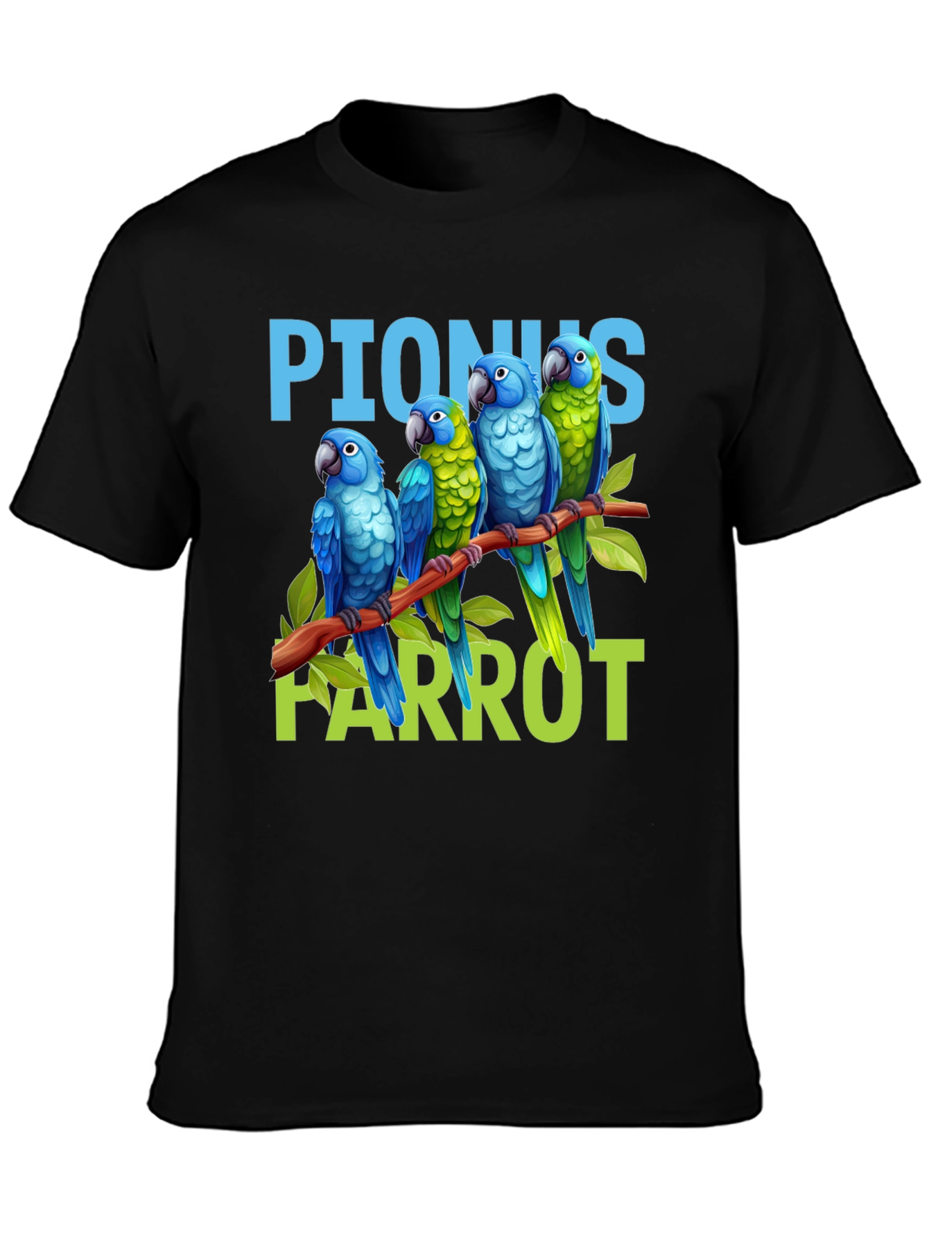 Pionus Parrot Graphic T-Shirt - Bird Lover Apparel