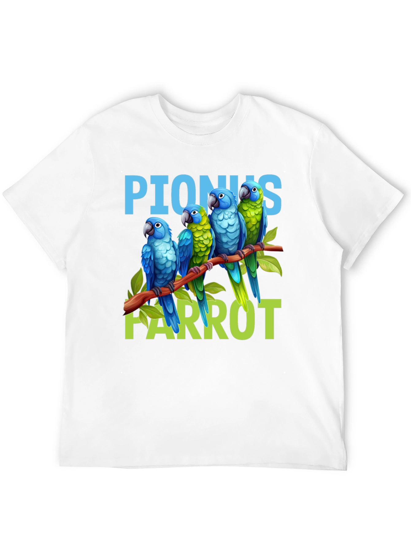 Pionus Parrot Graphic T-Shirt - Bird Lover Apparel
