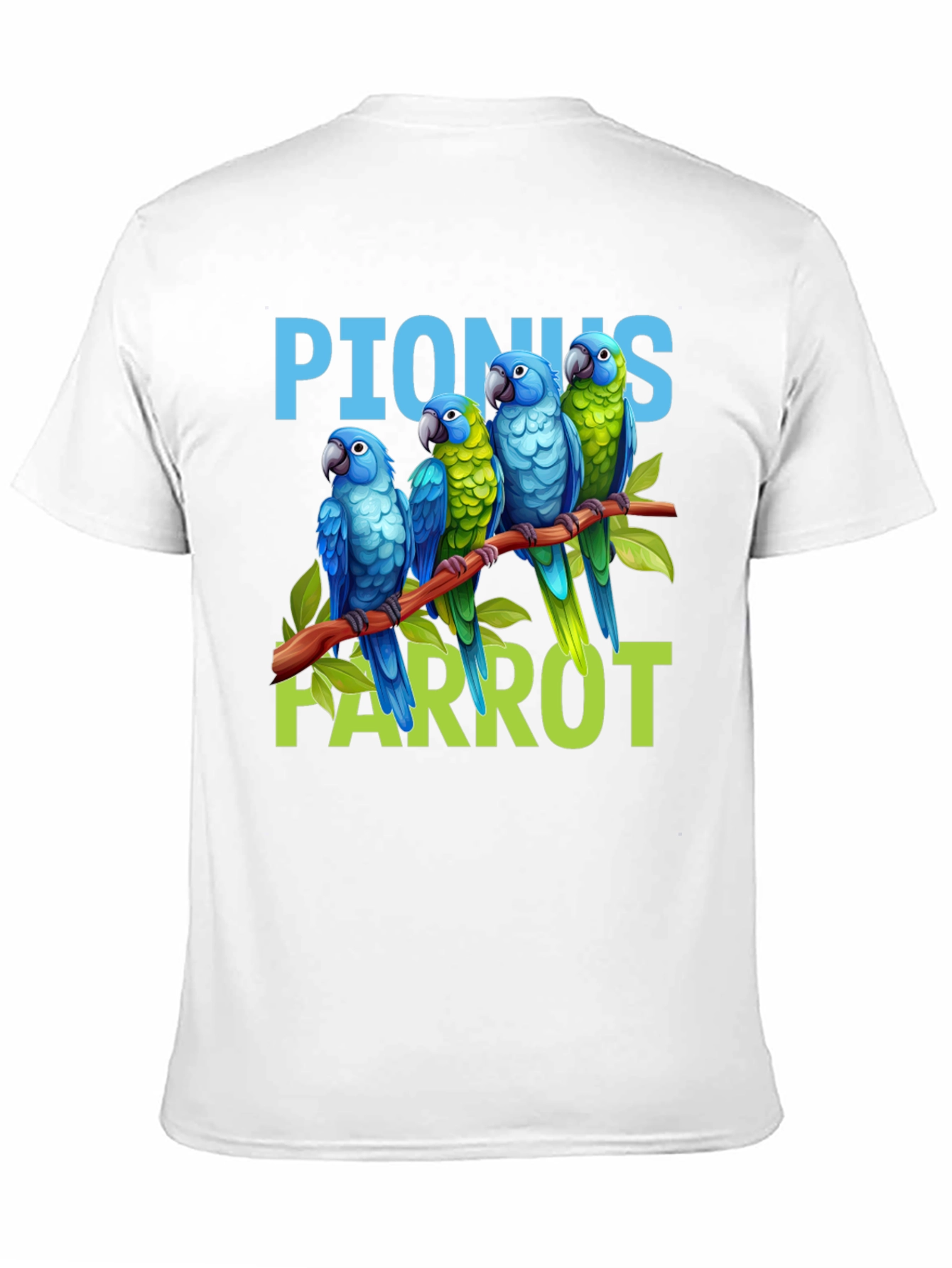 Pionus Parrot Graphic T-Shirt - Bird Lover Apparel