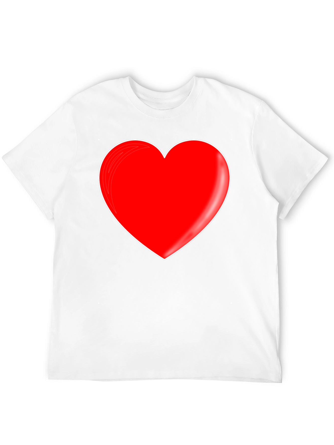 Red Heart Graphic Black T-Shirt