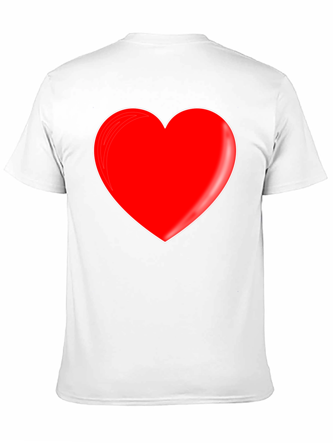 Red Heart Graphic Black T-Shirt