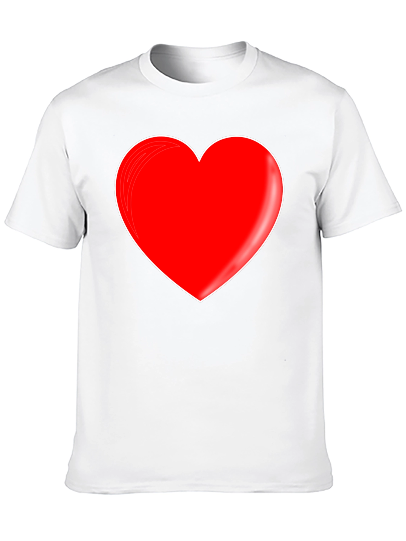 Red Heart Graphic Black T-Shirt