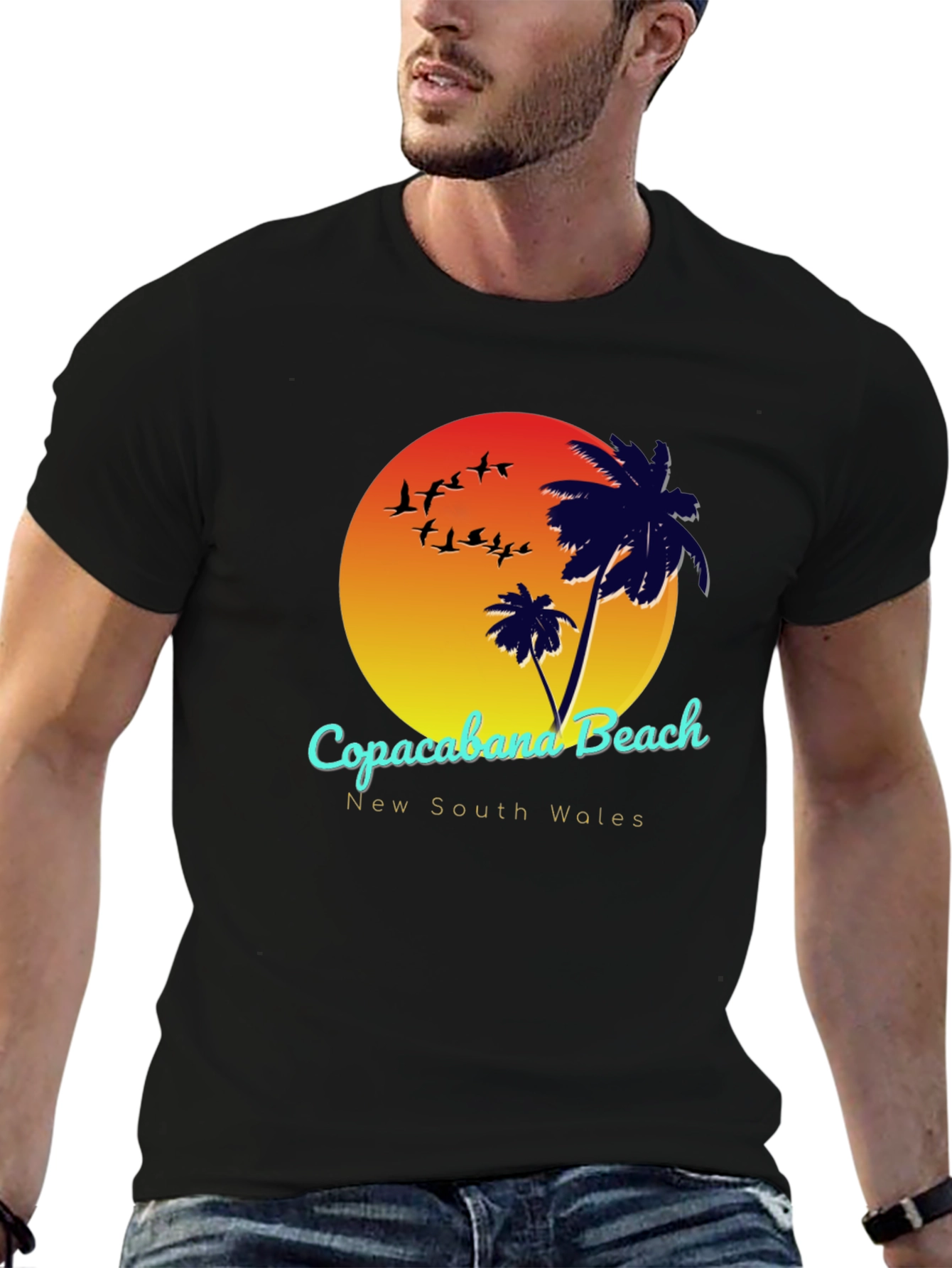 Copacabana Beach New South Wales Graphic T-Shirt