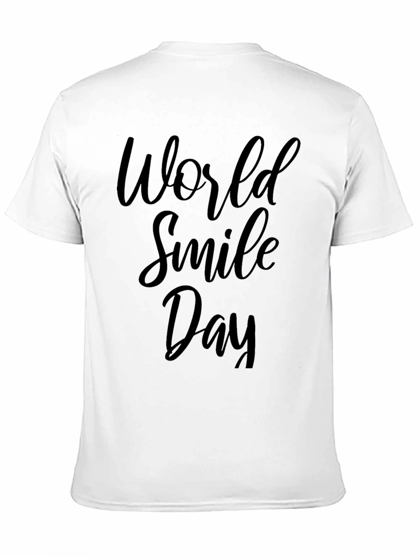 World Smile Day Black T-Shirt