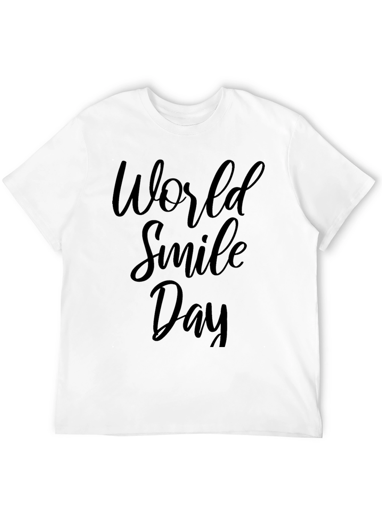 World Smile Day Black T-Shirt