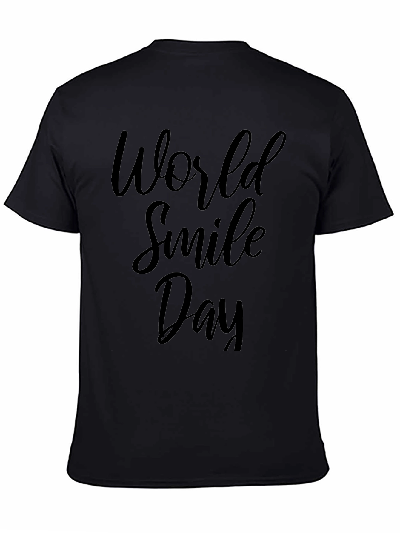 World Smile Day Black T-Shirt