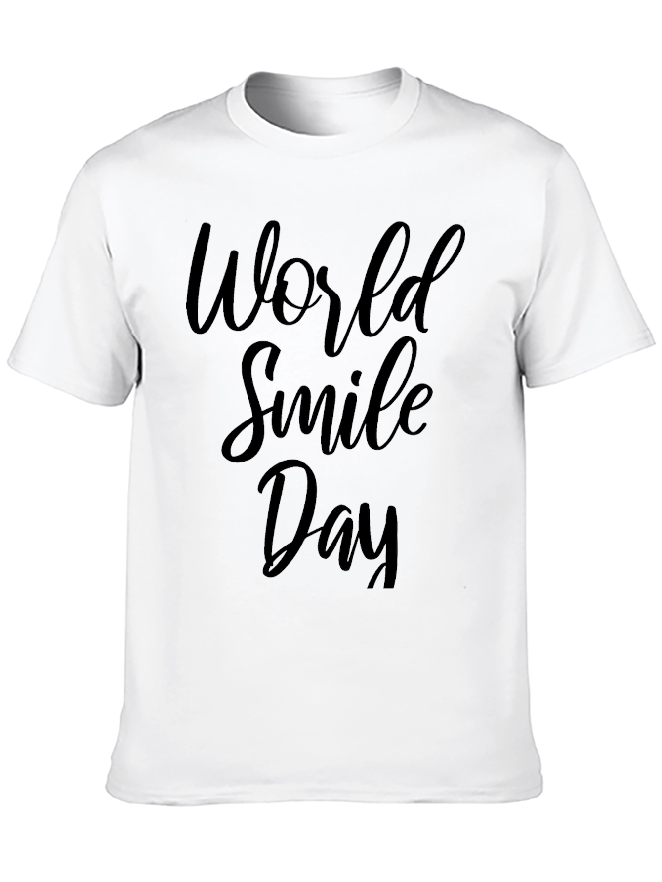 World Smile Day Black T-Shirt