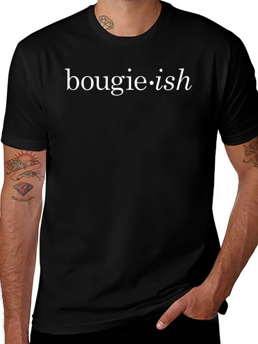 Bougie-ish Graphic Tee - Casual Black T-Shirt