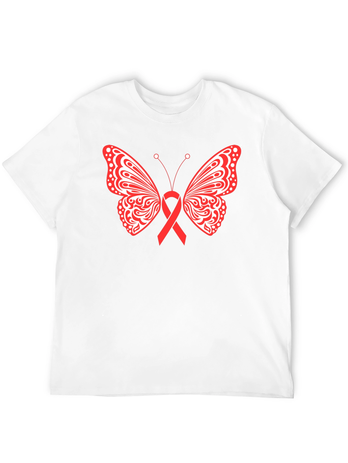 Butterfly Ribbon Graphic Tee - Black