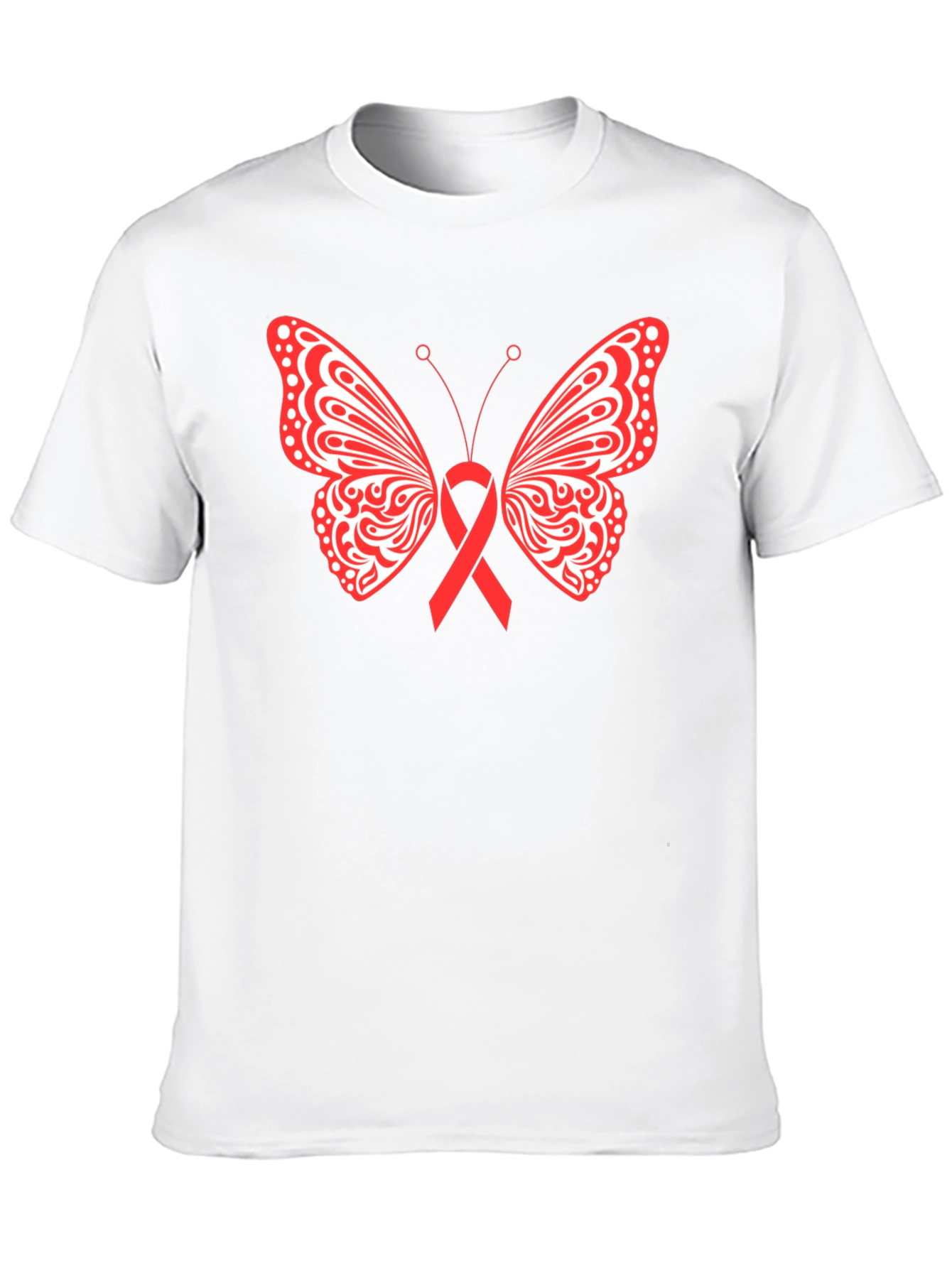 Butterfly Ribbon Graphic Tee - Black