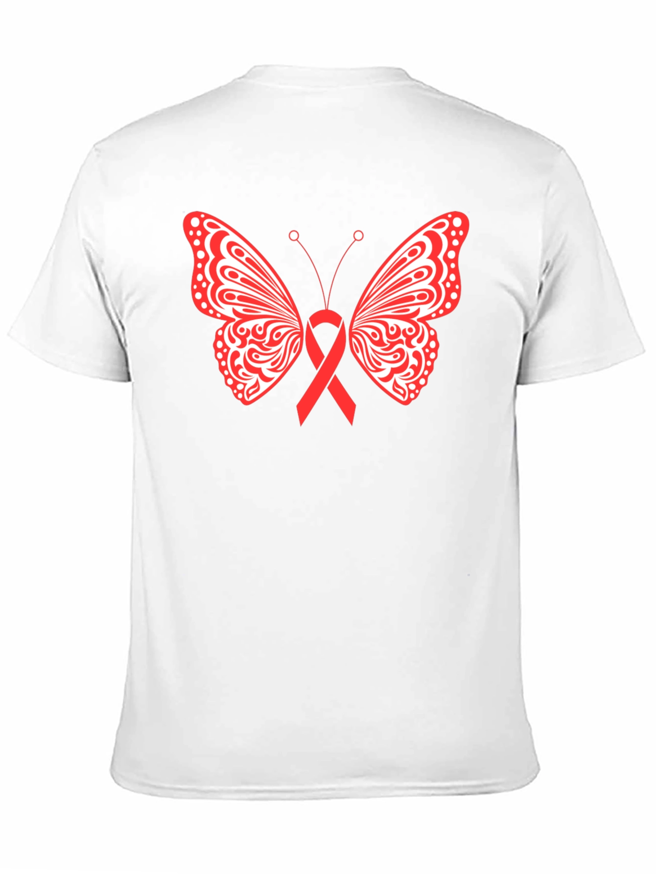 Butterfly Ribbon Graphic Tee - Black