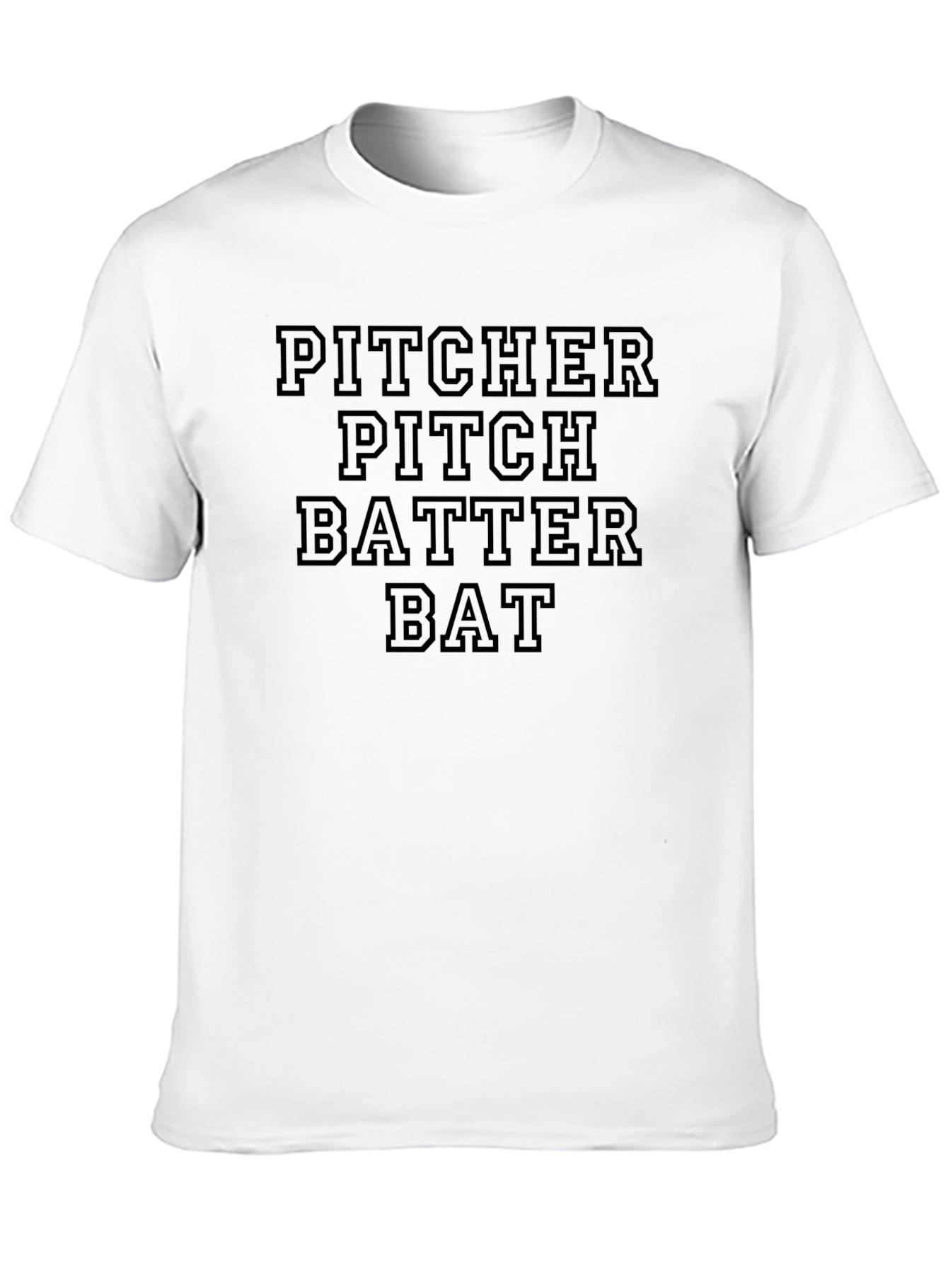 Baseball Fan T-Shirt - Pitcher Batter Bat