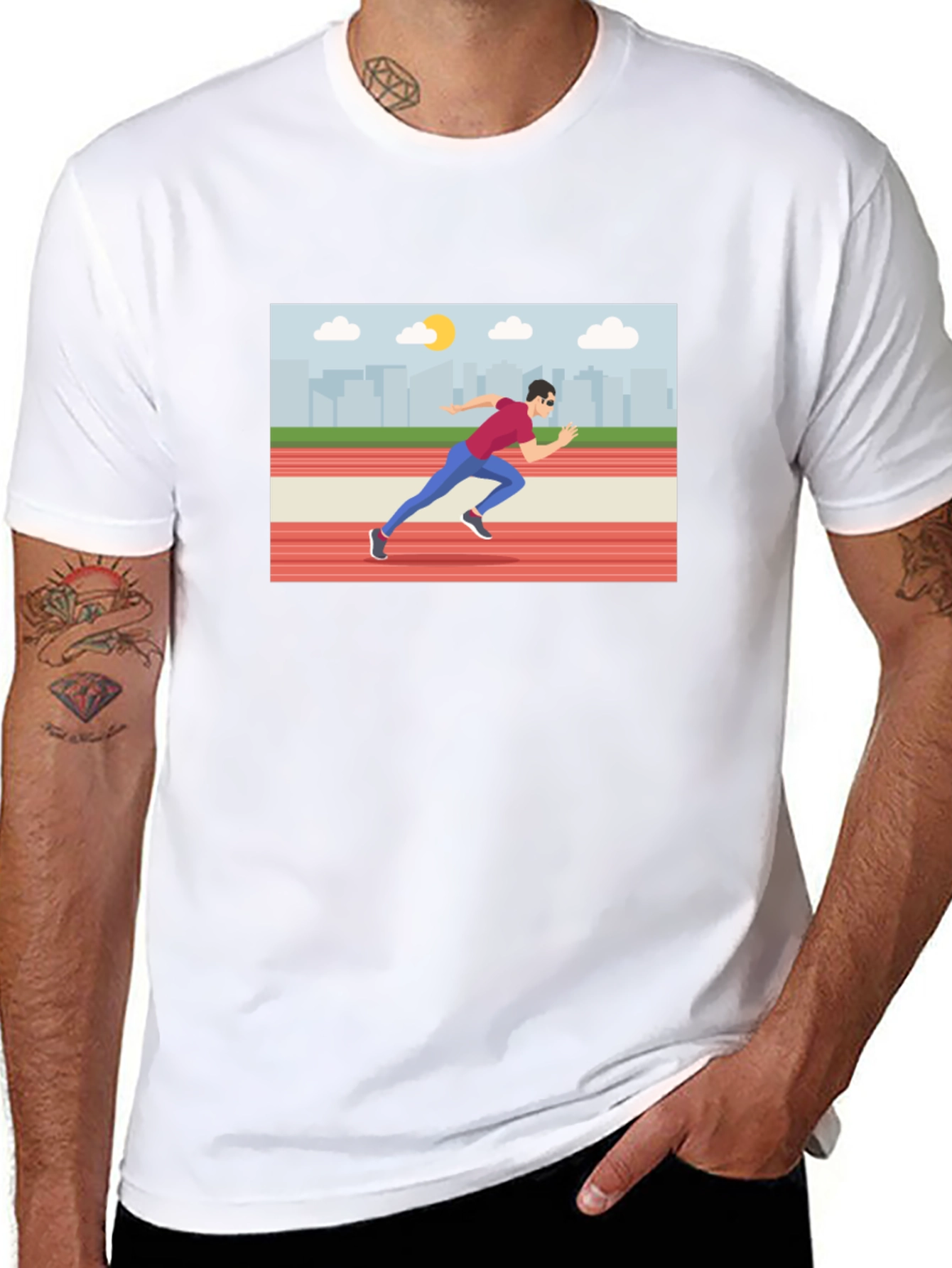Runner Graphic Tee - Black T-Shirt