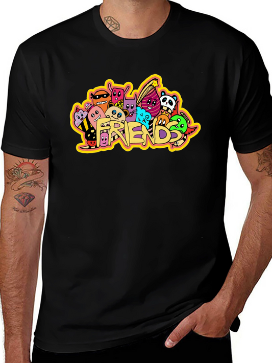 Friends Graphic Black T-Shirt