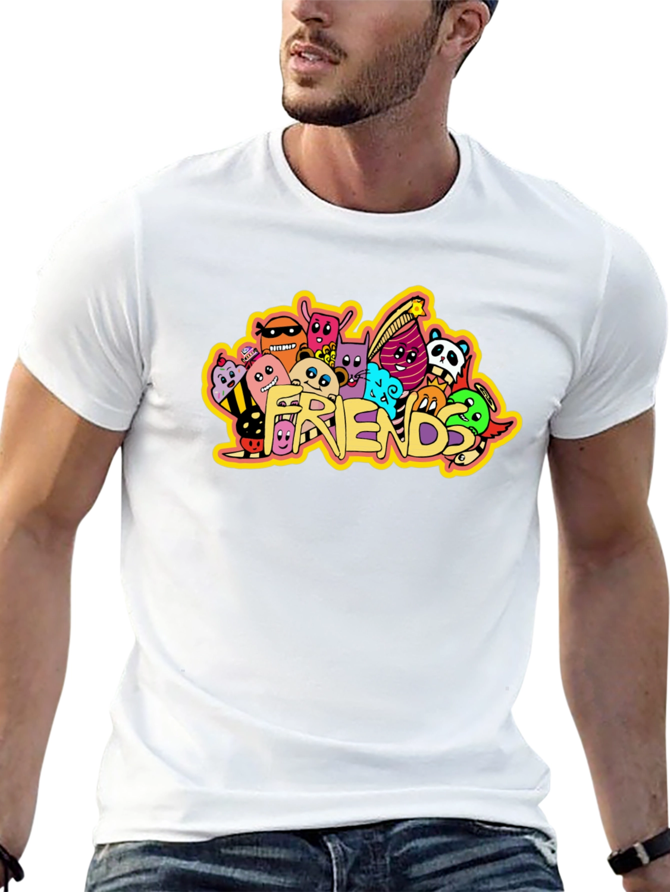 Friends Graphic Black T-Shirt