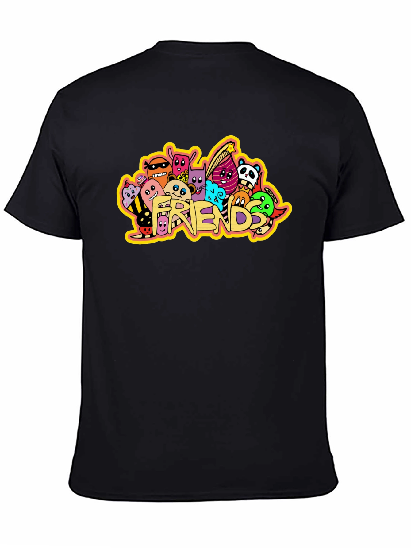 Friends Graphic Black T-Shirt