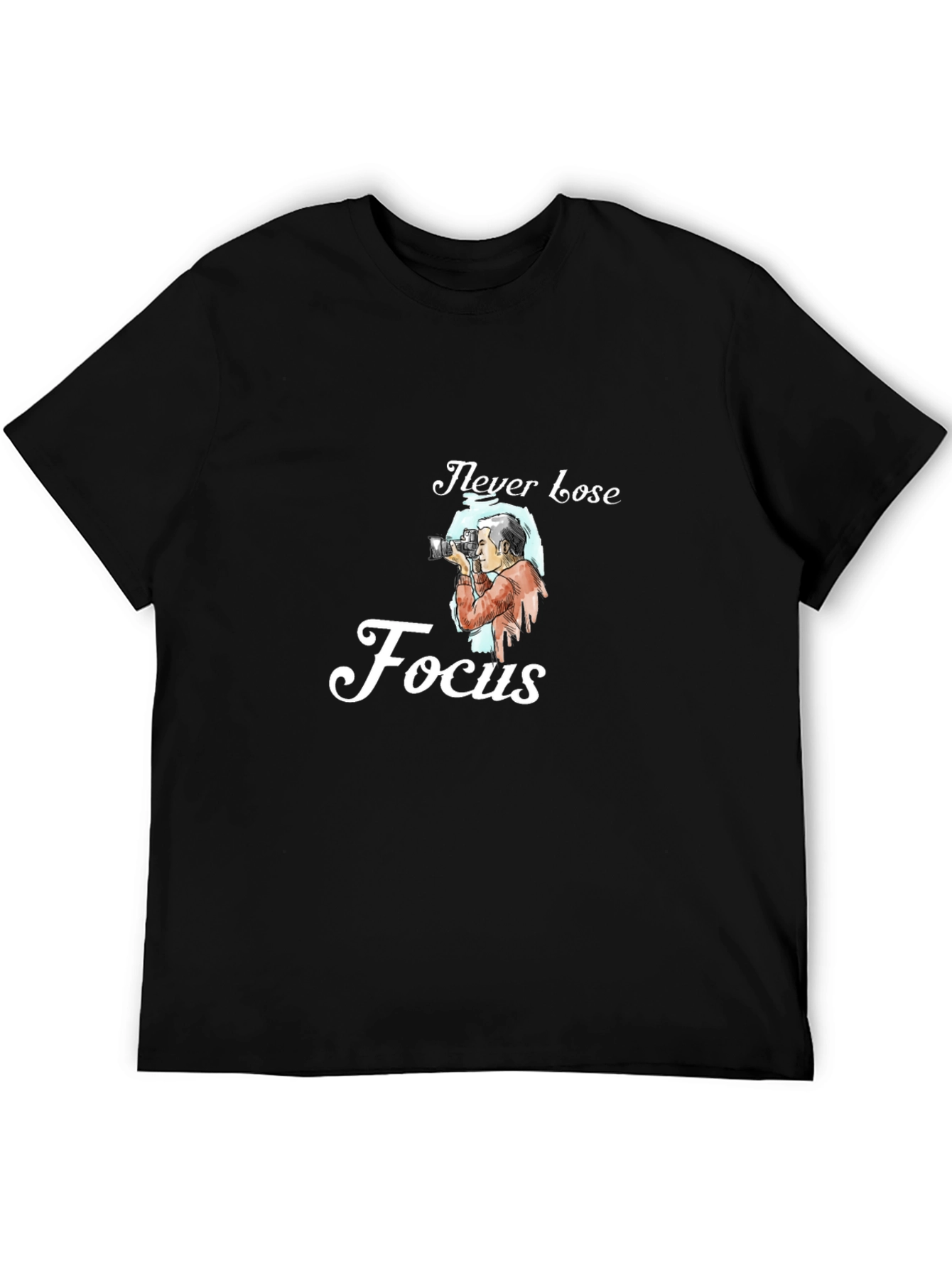 Never Lose Focus Graphic Tee - Black