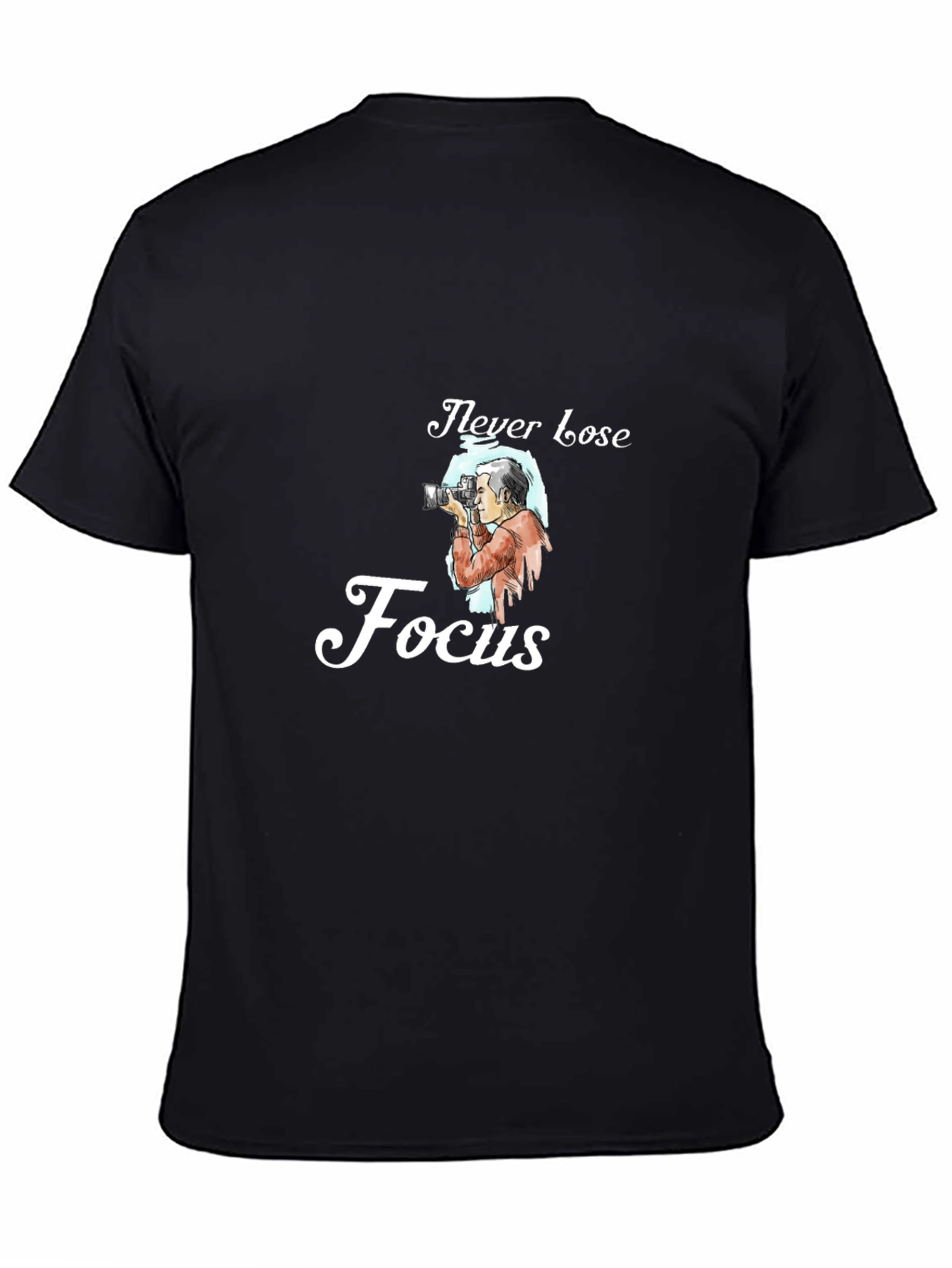 Never Lose Focus Graphic Tee - Black