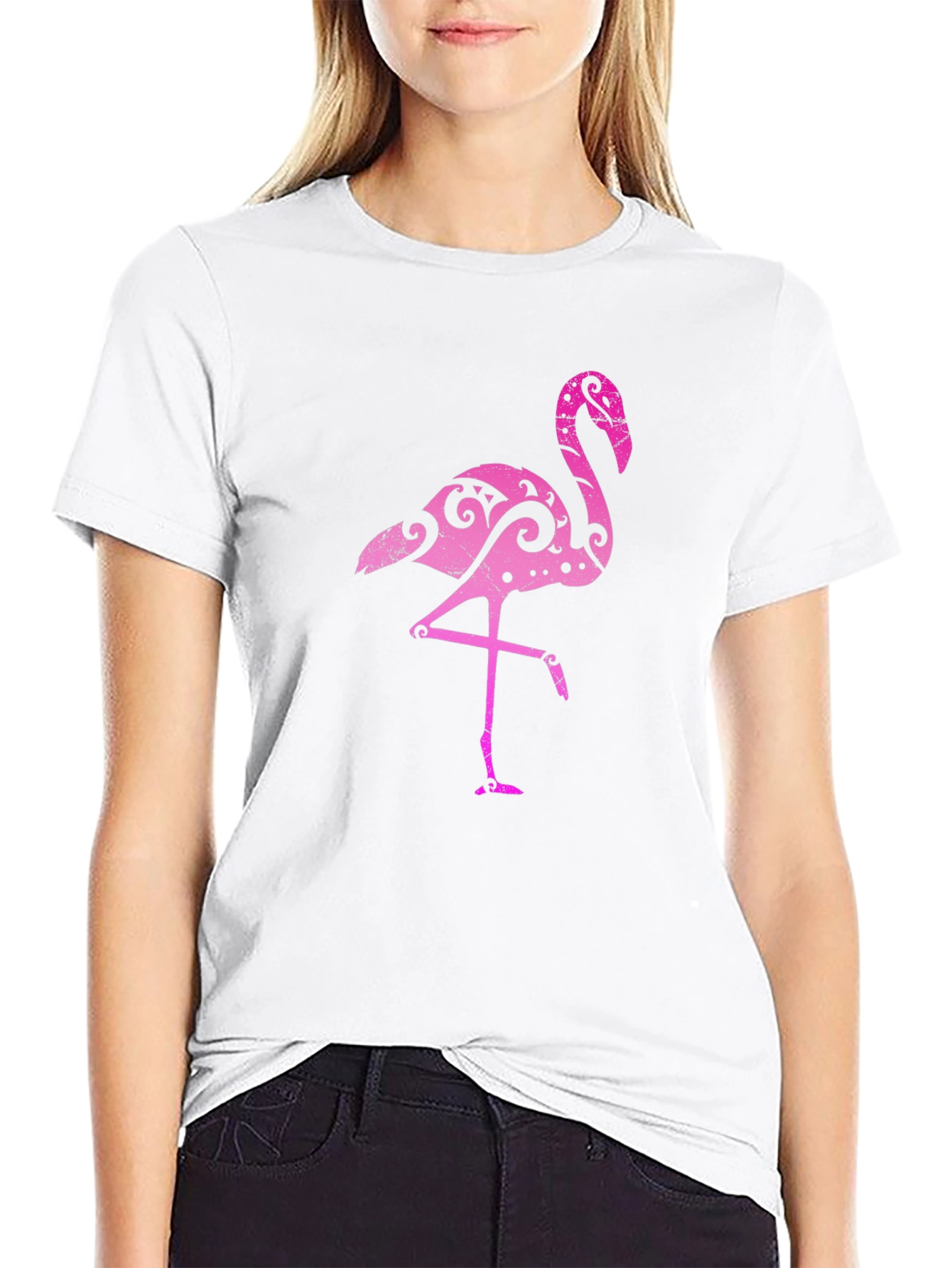 Pink Flamingo Graphic Tee - Unique Design