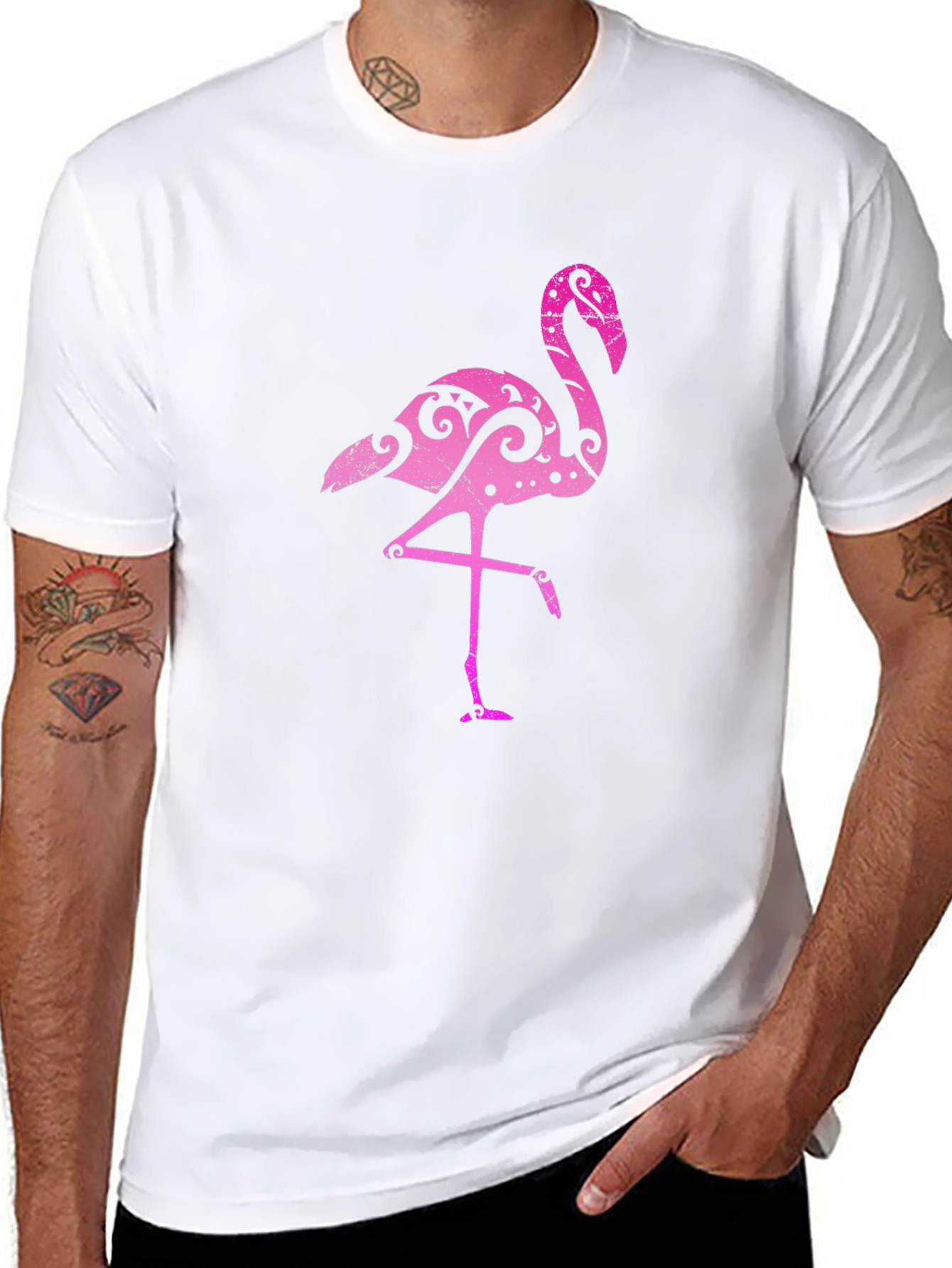 Pink Flamingo Graphic Tee - Unique Design