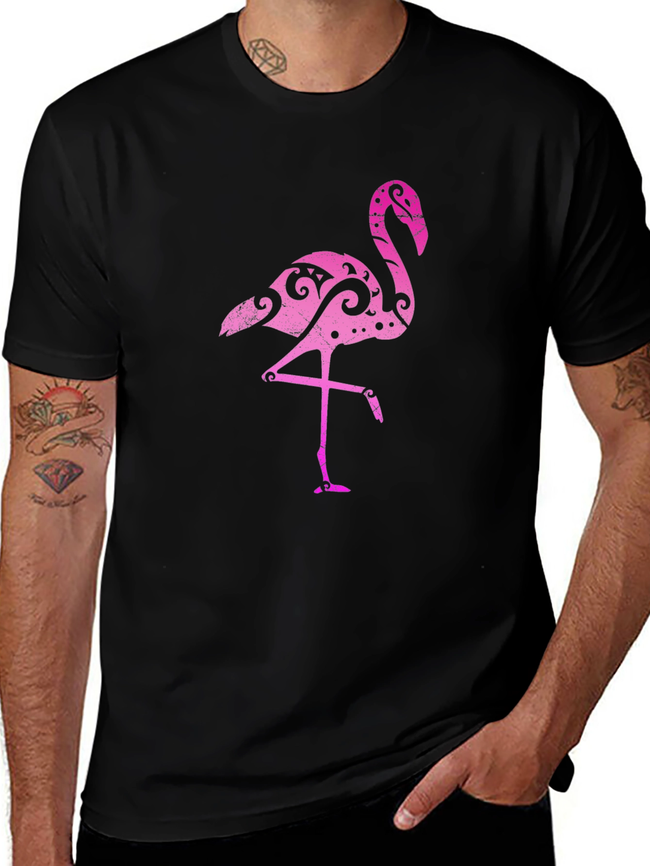 Pink Flamingo Graphic Tee - Unique Design