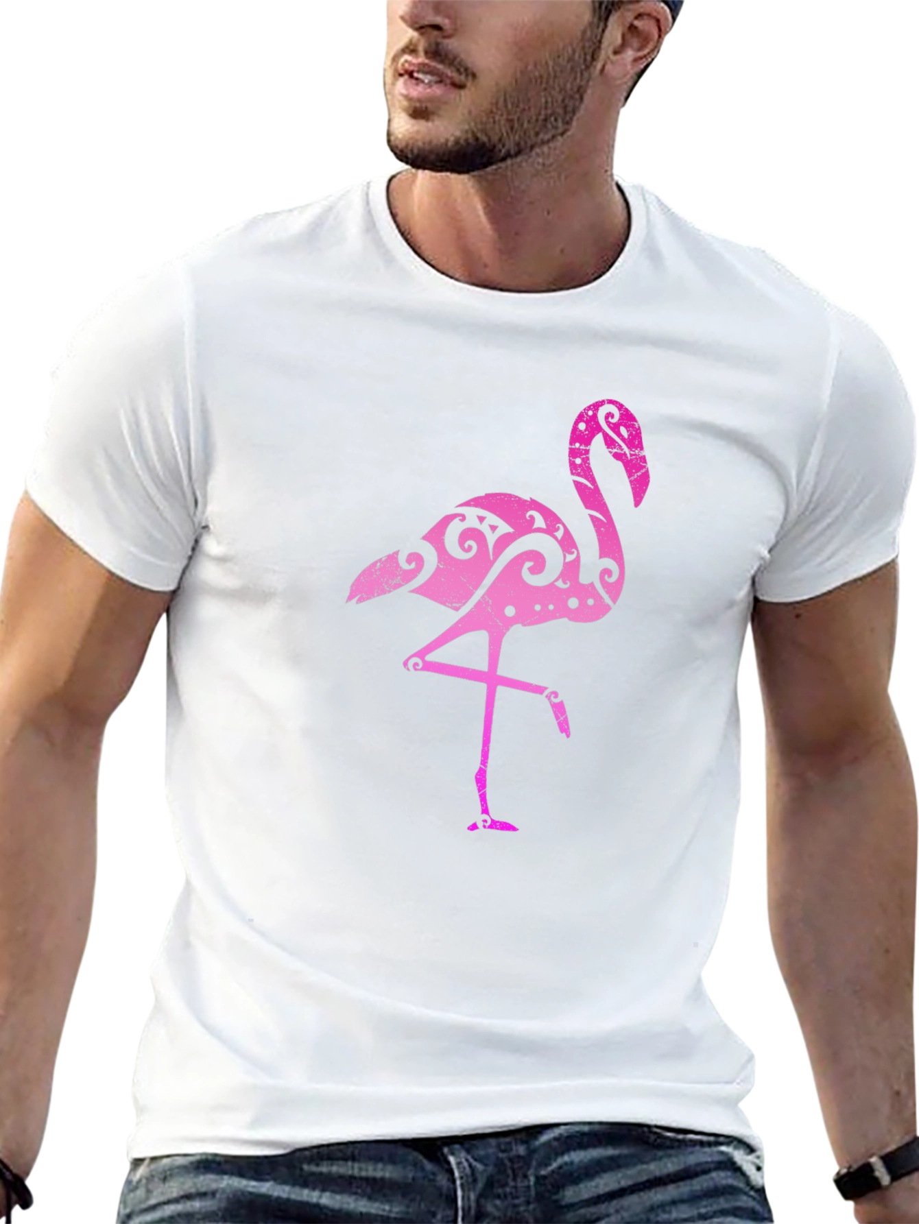 Pink Flamingo Graphic Tee - Unique Design