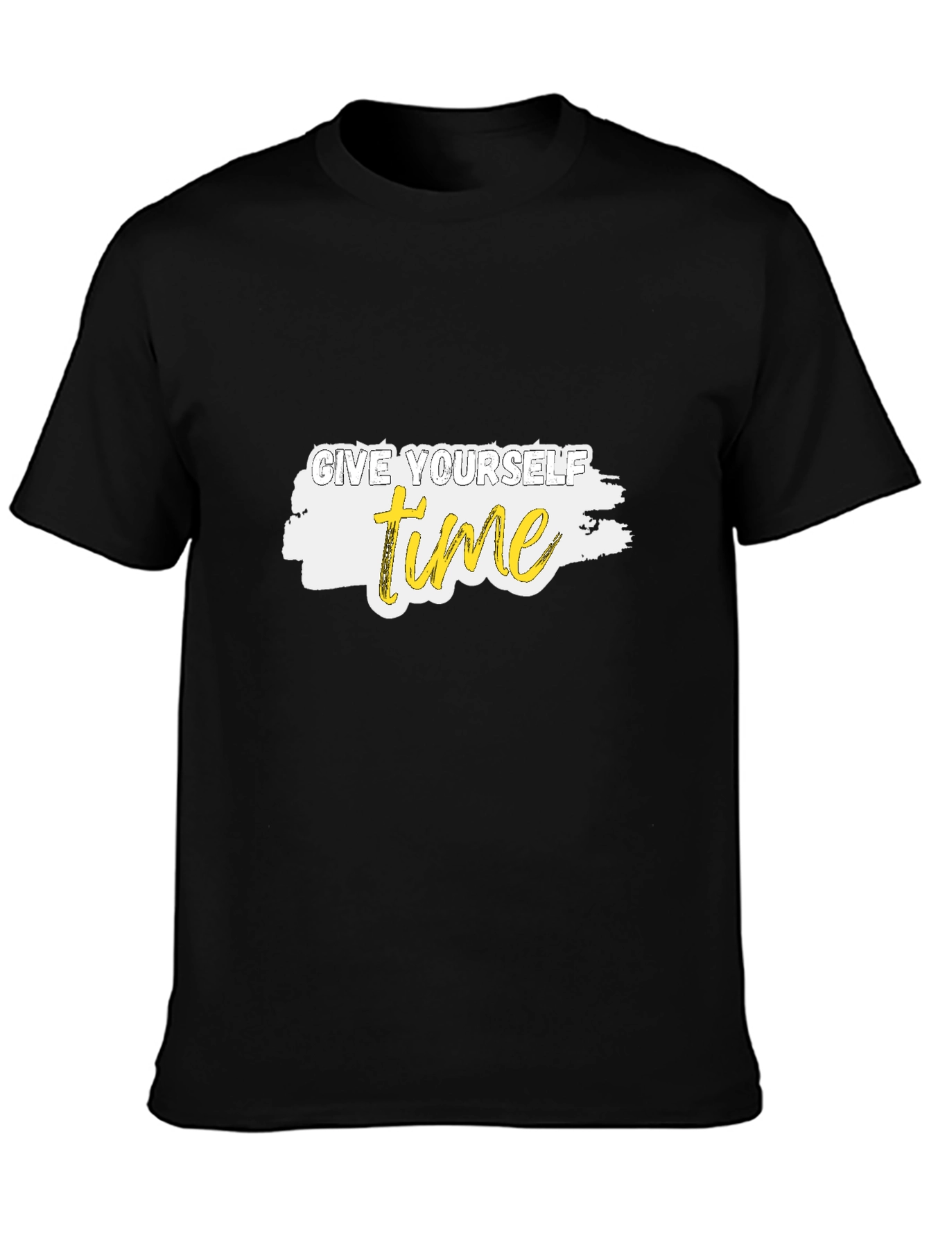 Give Yourself Time Black Graphic Tee
