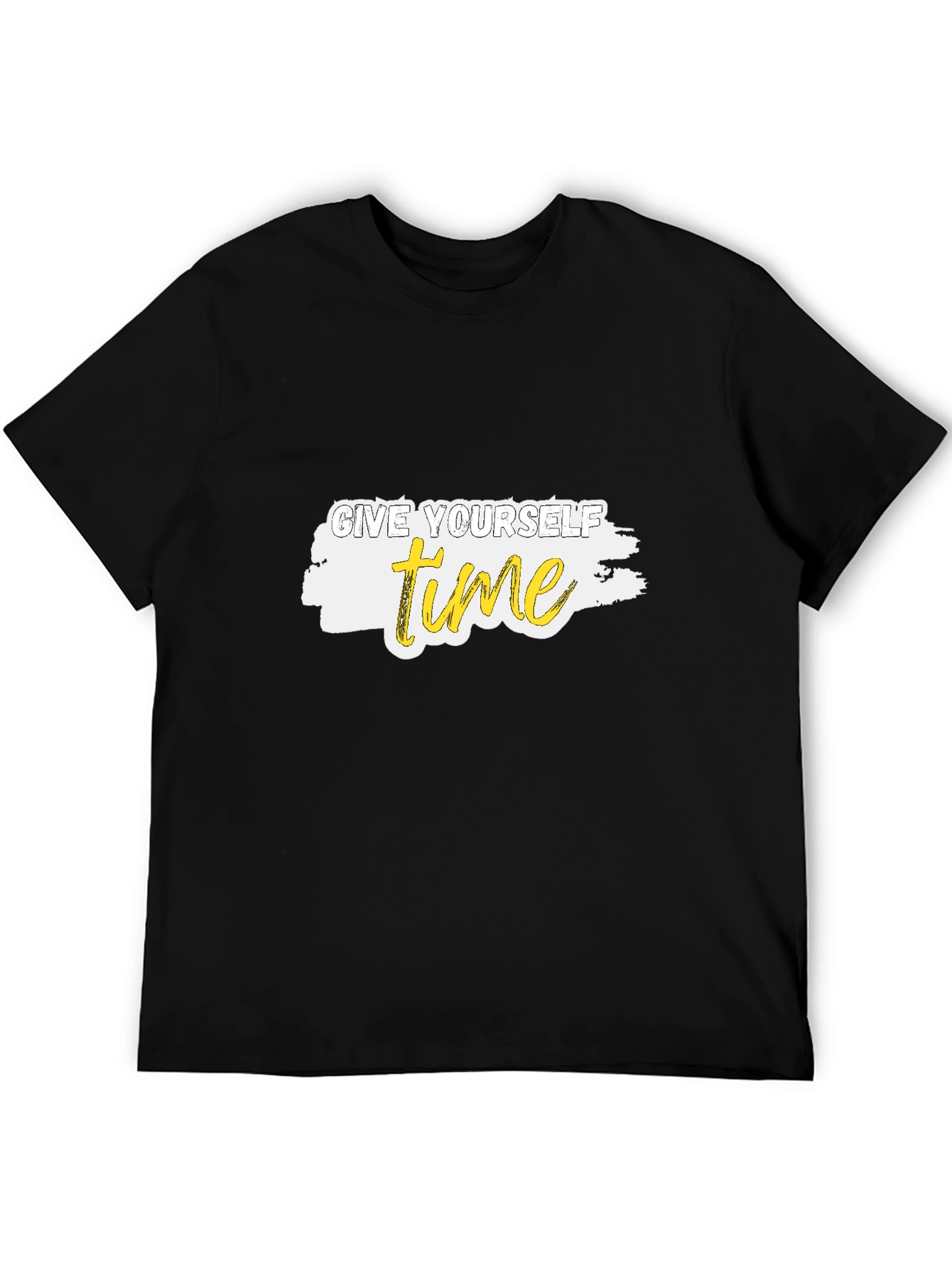 Give Yourself Time Black Graphic Tee