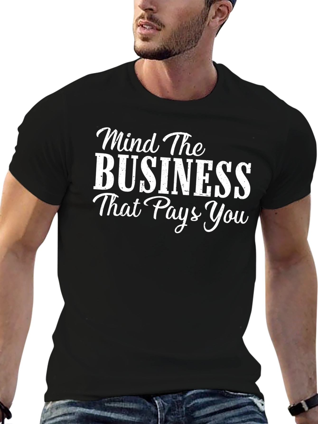 Mind The Business Black T-Shirt