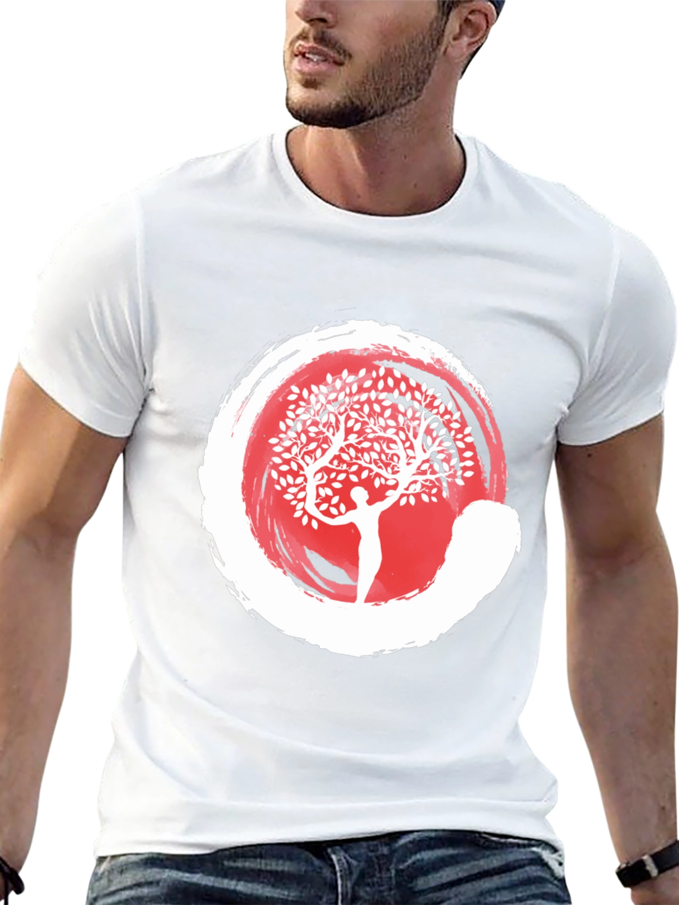 Enso Zen Circle Tree of Life Graphic Tee