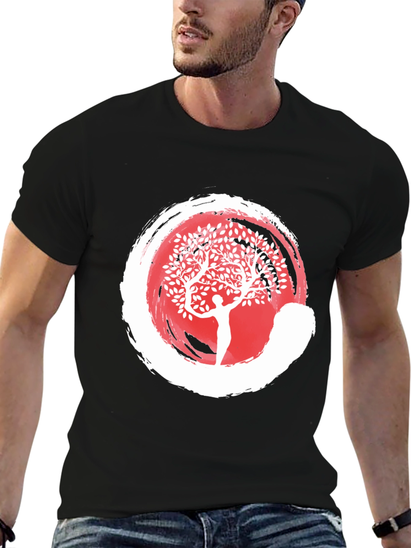 Enso Zen Circle Tree of Life Graphic Tee