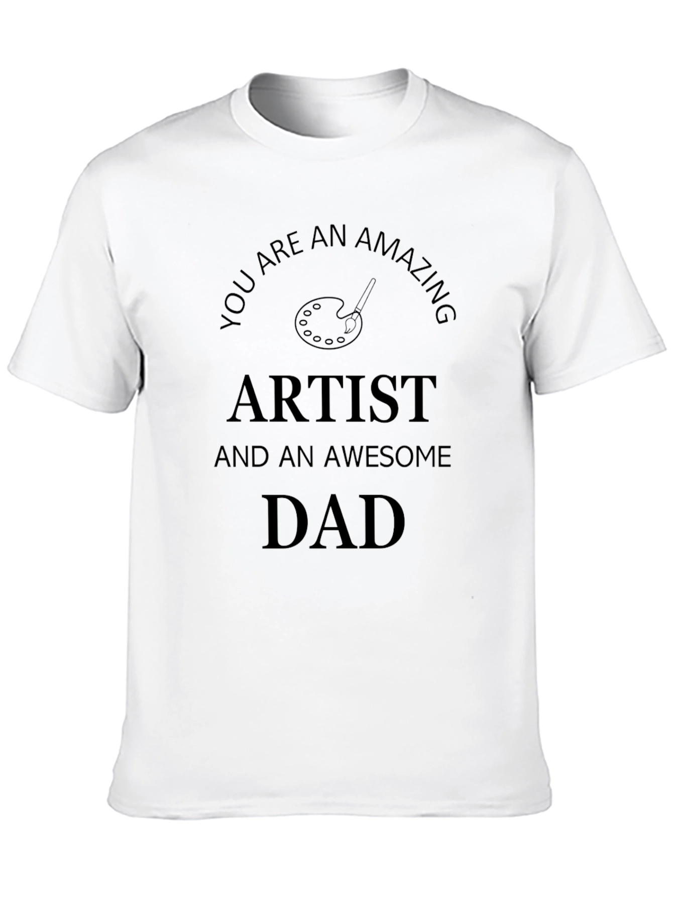 Artist Dad Black T-Shirt - Awesome Fathers Day Gift