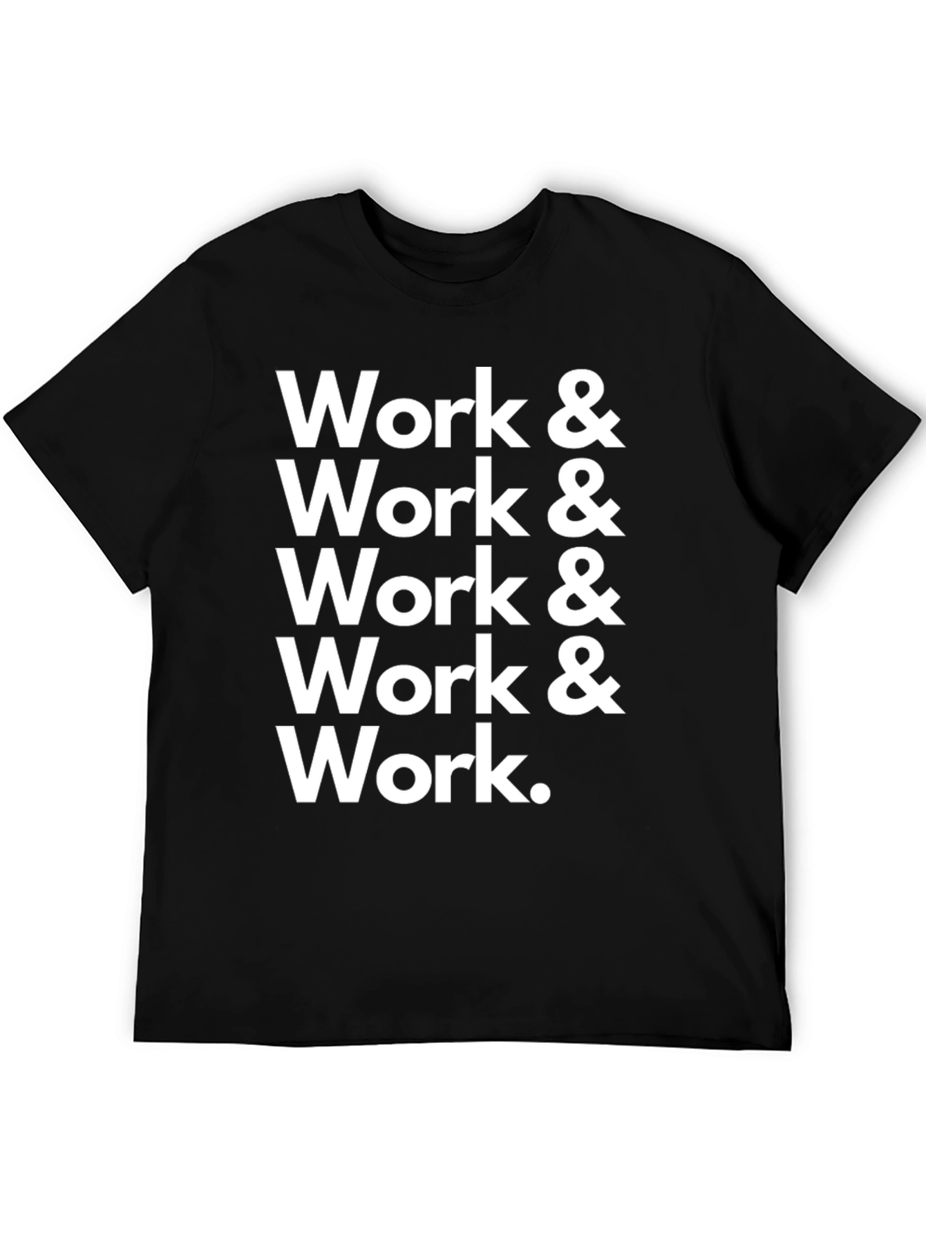 Work & Work Graphic Print Black T-Shirt