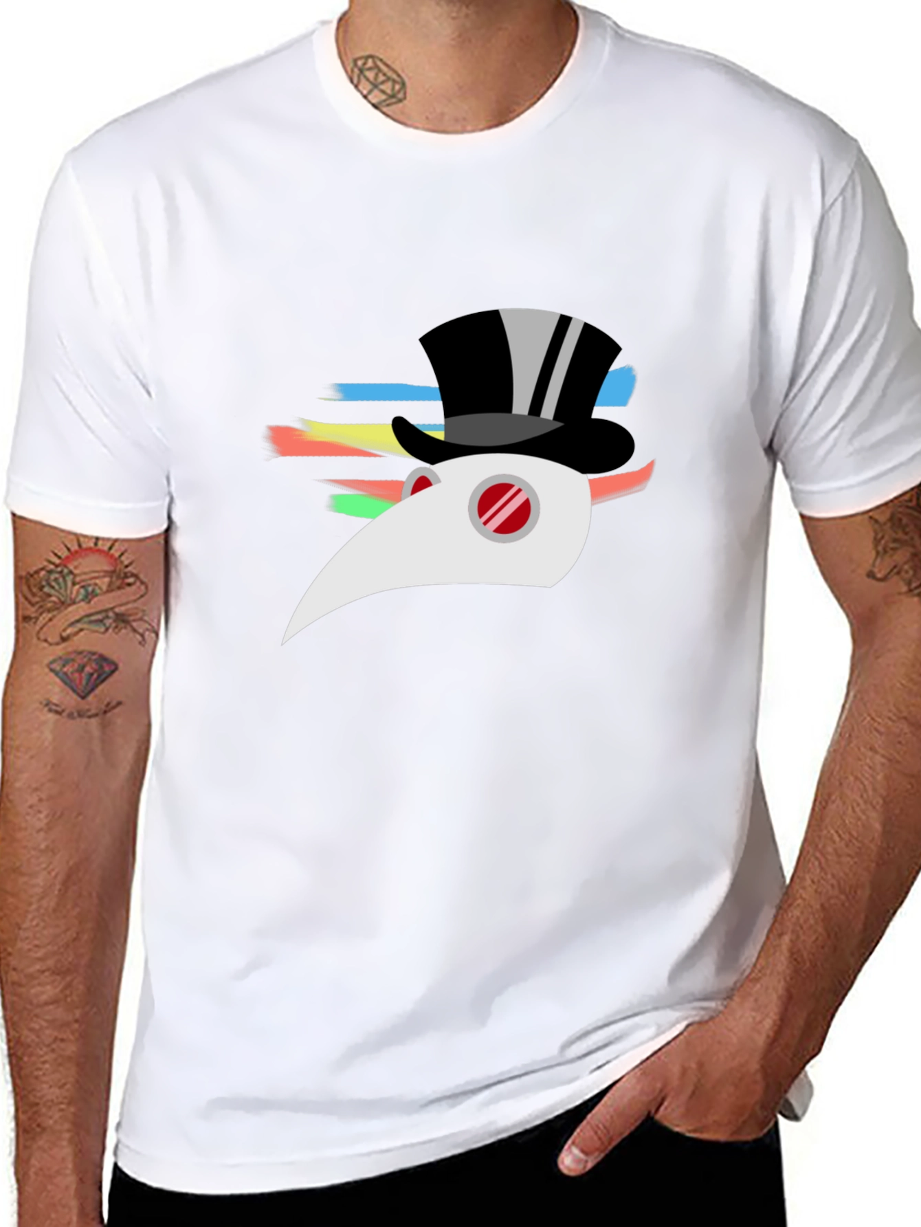 Plague Doctor Tee - Unique Graphic Design