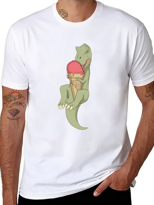 Dino Ice Cream T-Shirt - Fun Graphic Tee