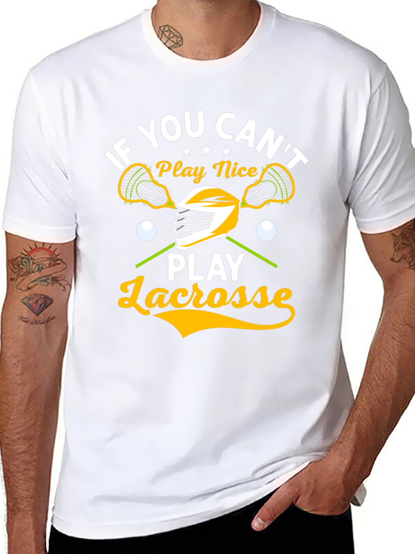 Lacrosse Player T-Shirt - If You Cant Play Nice