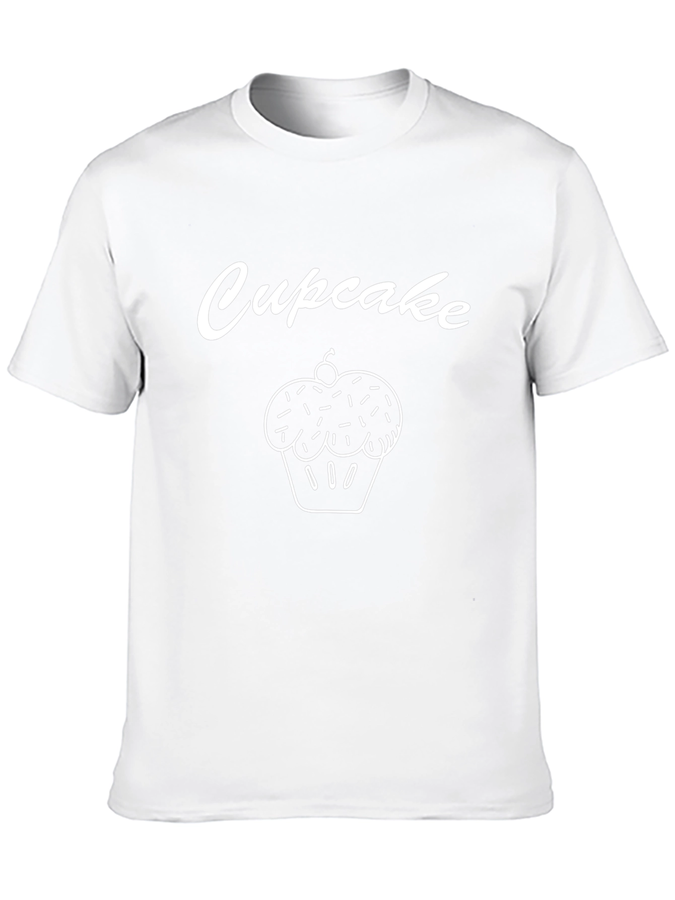 Cupcake Graphic Tee - Whimsical Black T-Shirt