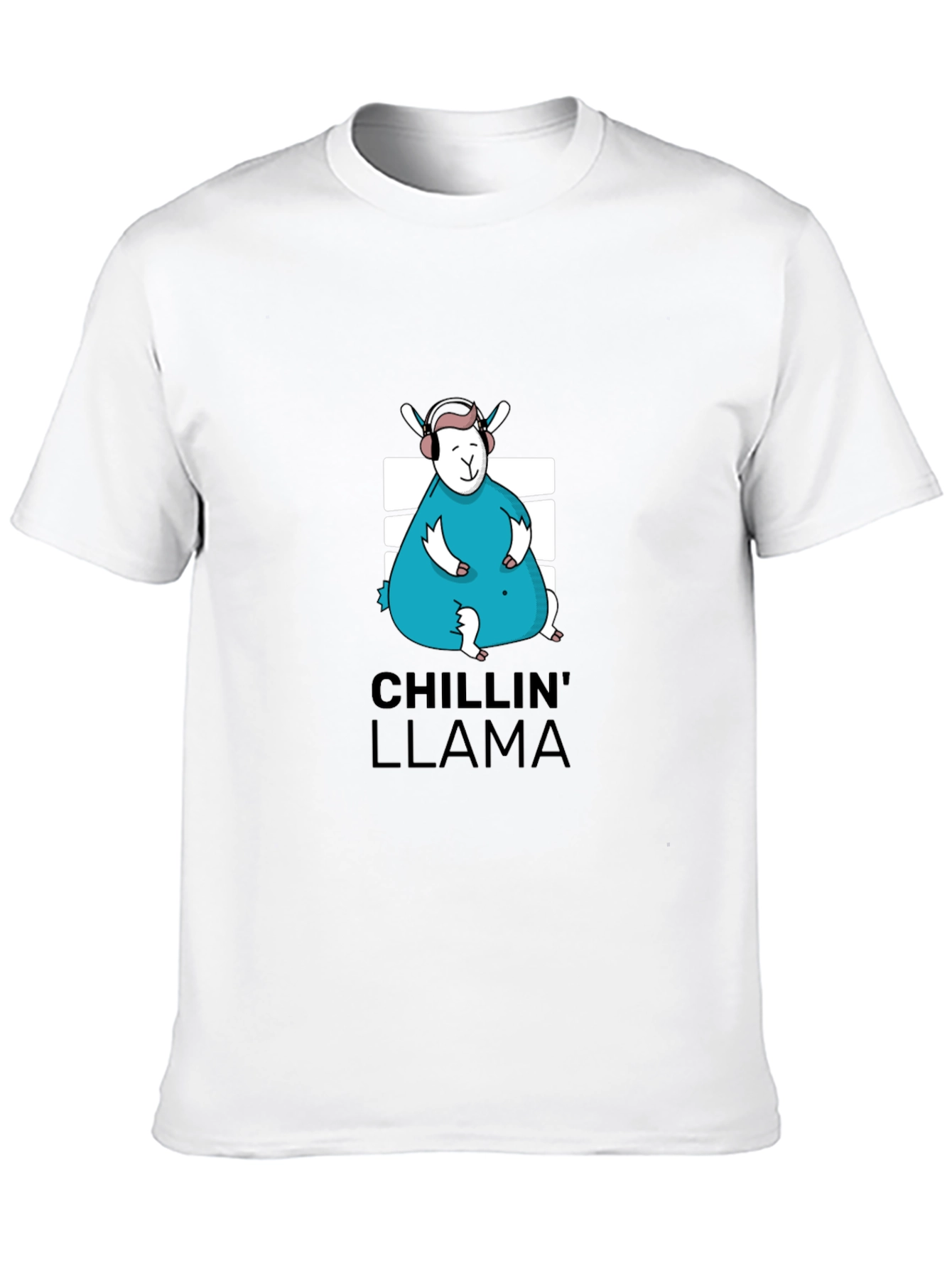 Chillin Llama Graphic Tee - Black