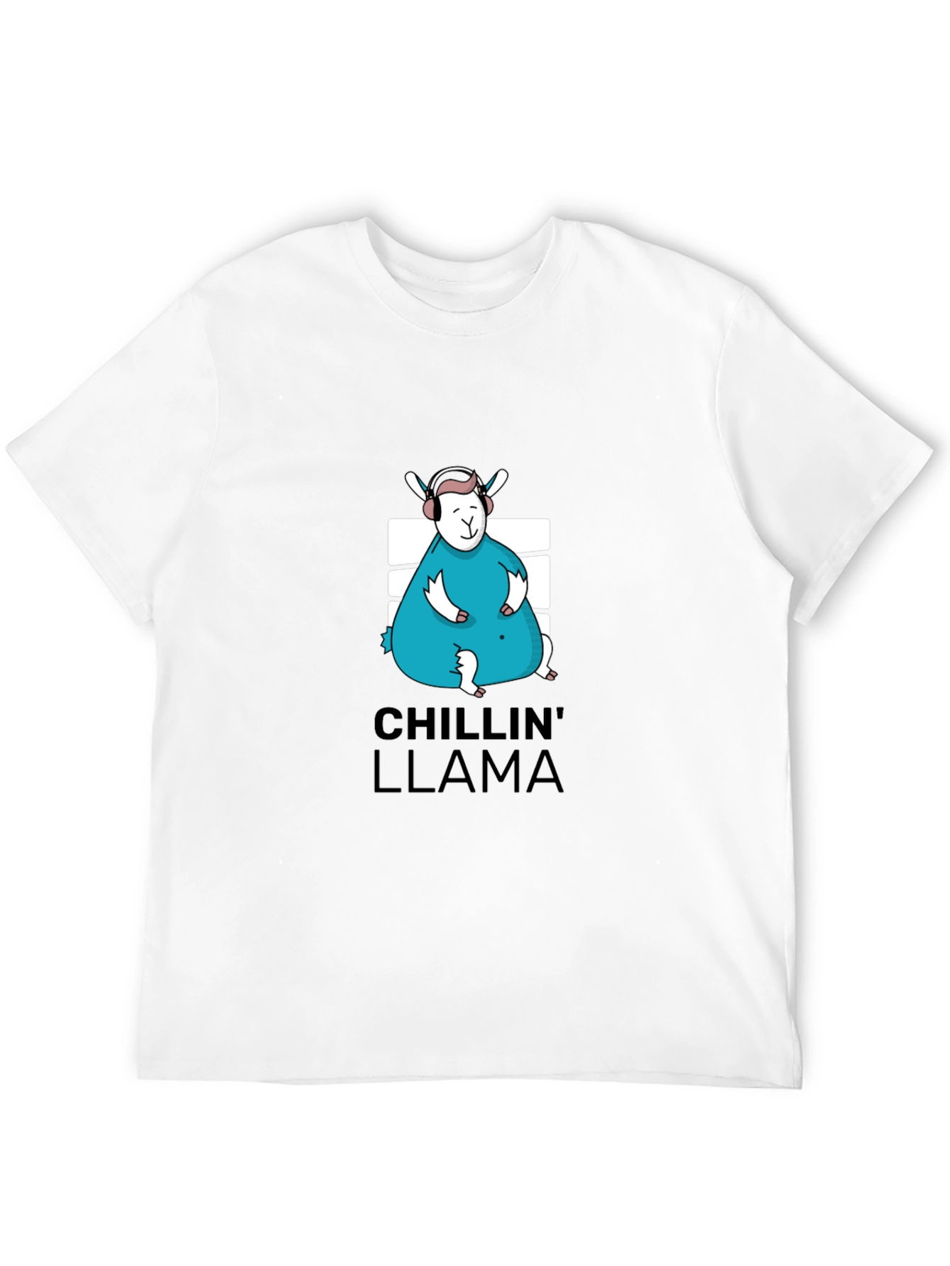 Chillin Llama Graphic Tee - Black