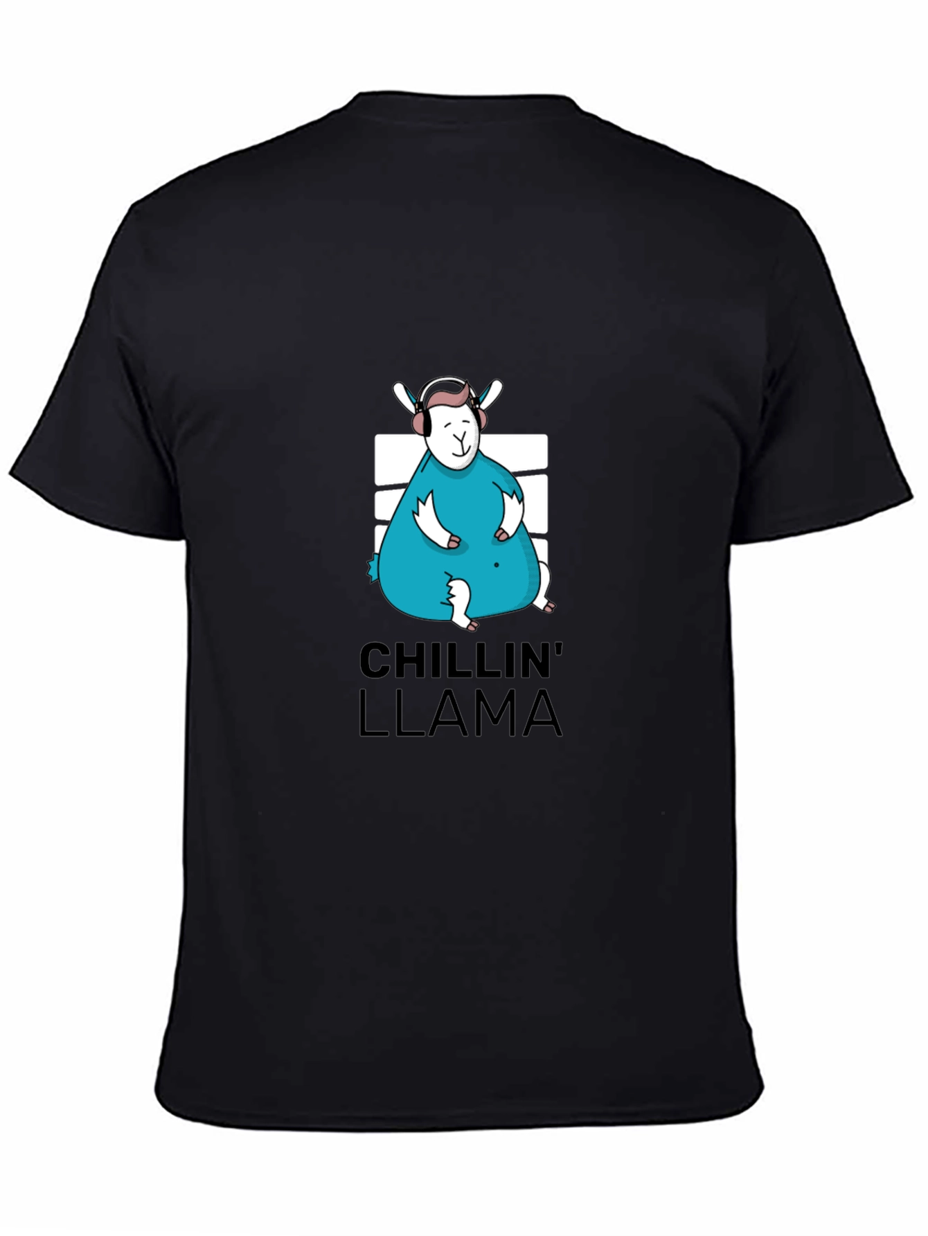 Chillin Llama Graphic Tee - Black