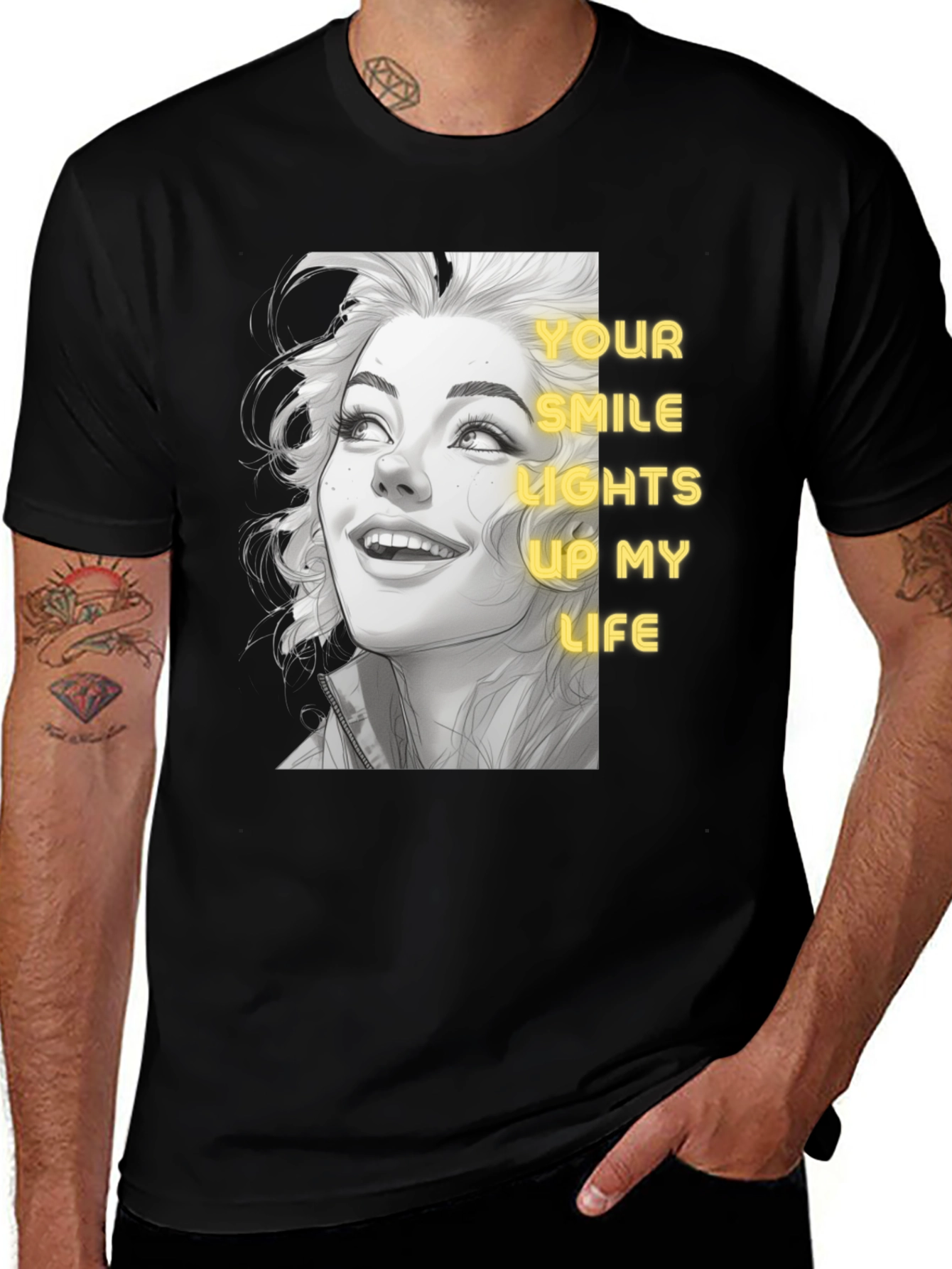 Smile Lights Up My Life Graphic Tee