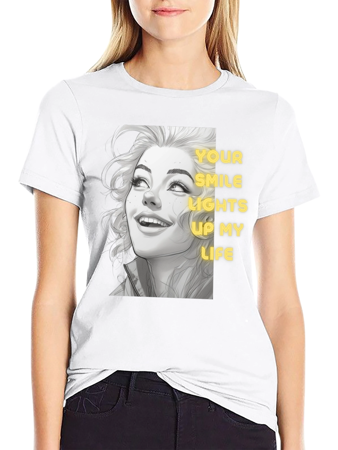 Smile Lights Up My Life Graphic Tee