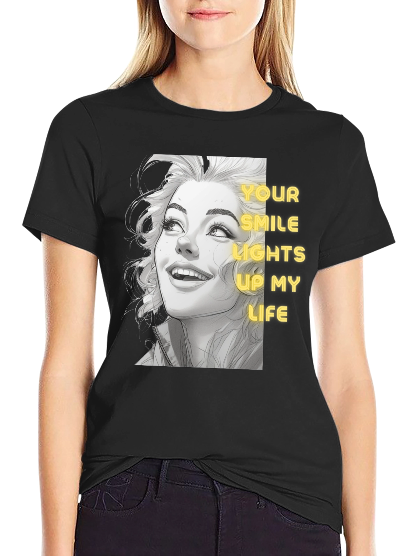 Smile Lights Up My Life Graphic Tee
