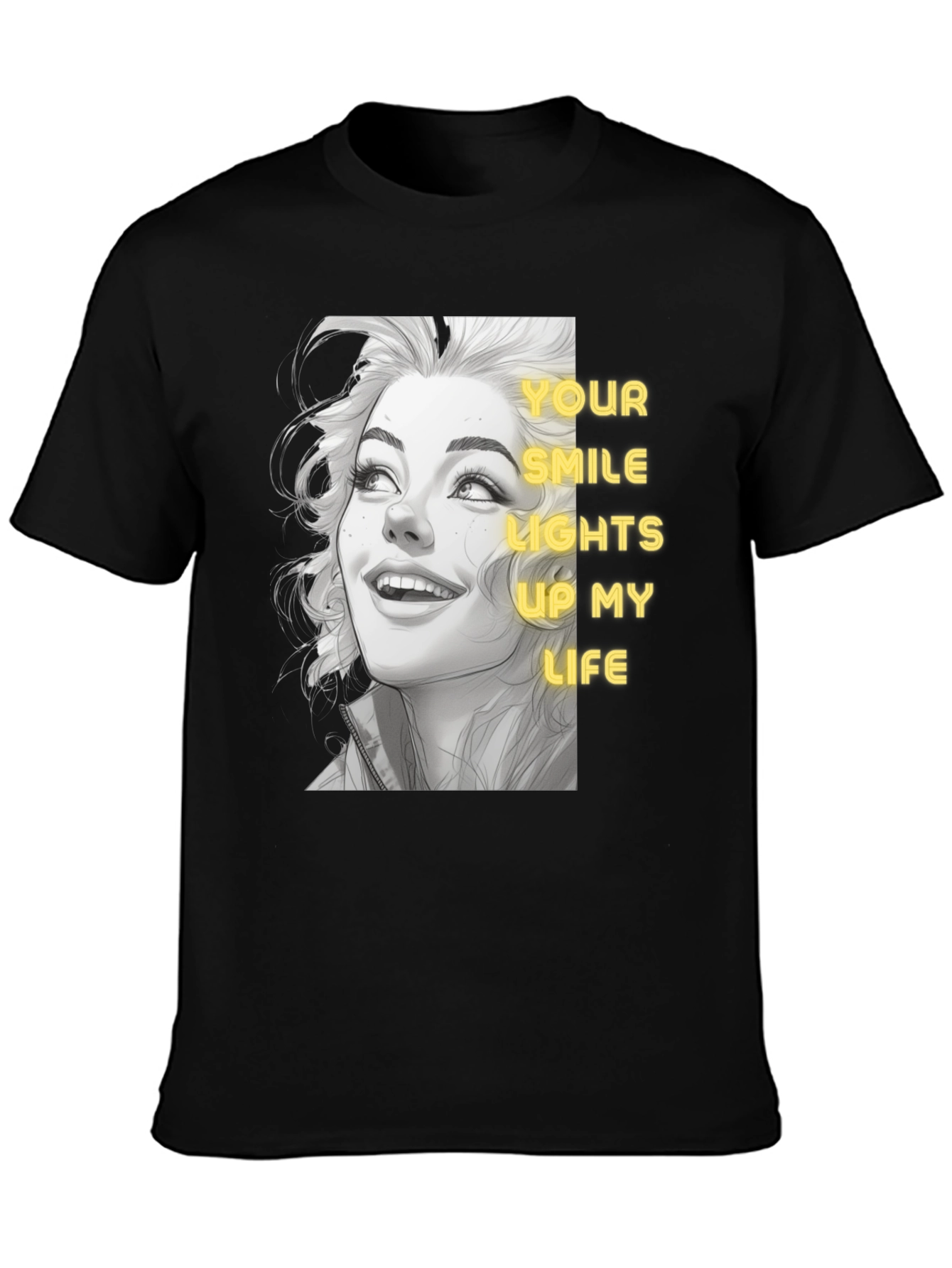 Smile Lights Up My Life Graphic Tee