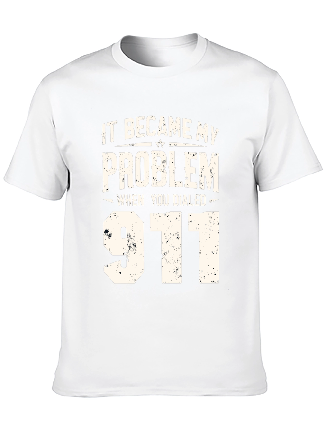 It Became My Problem 911 Black Graphic T-Shirt
