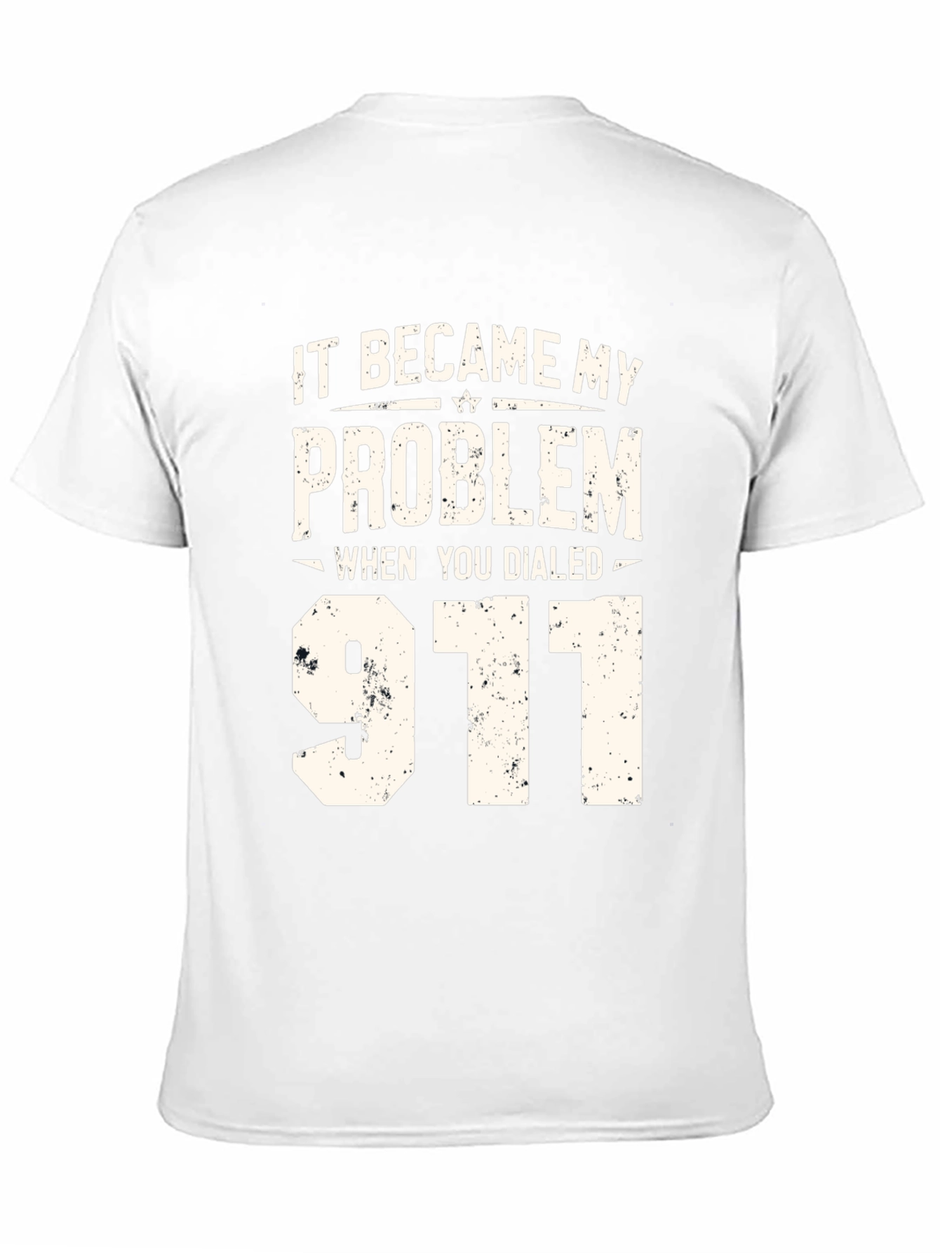 It Became My Problem 911 Black Graphic T-Shirt