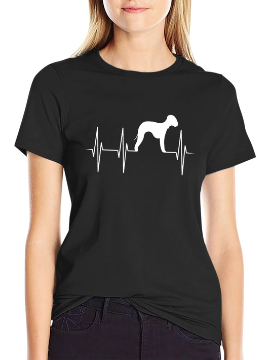 Dog Heartbeat T-Shirt - Black