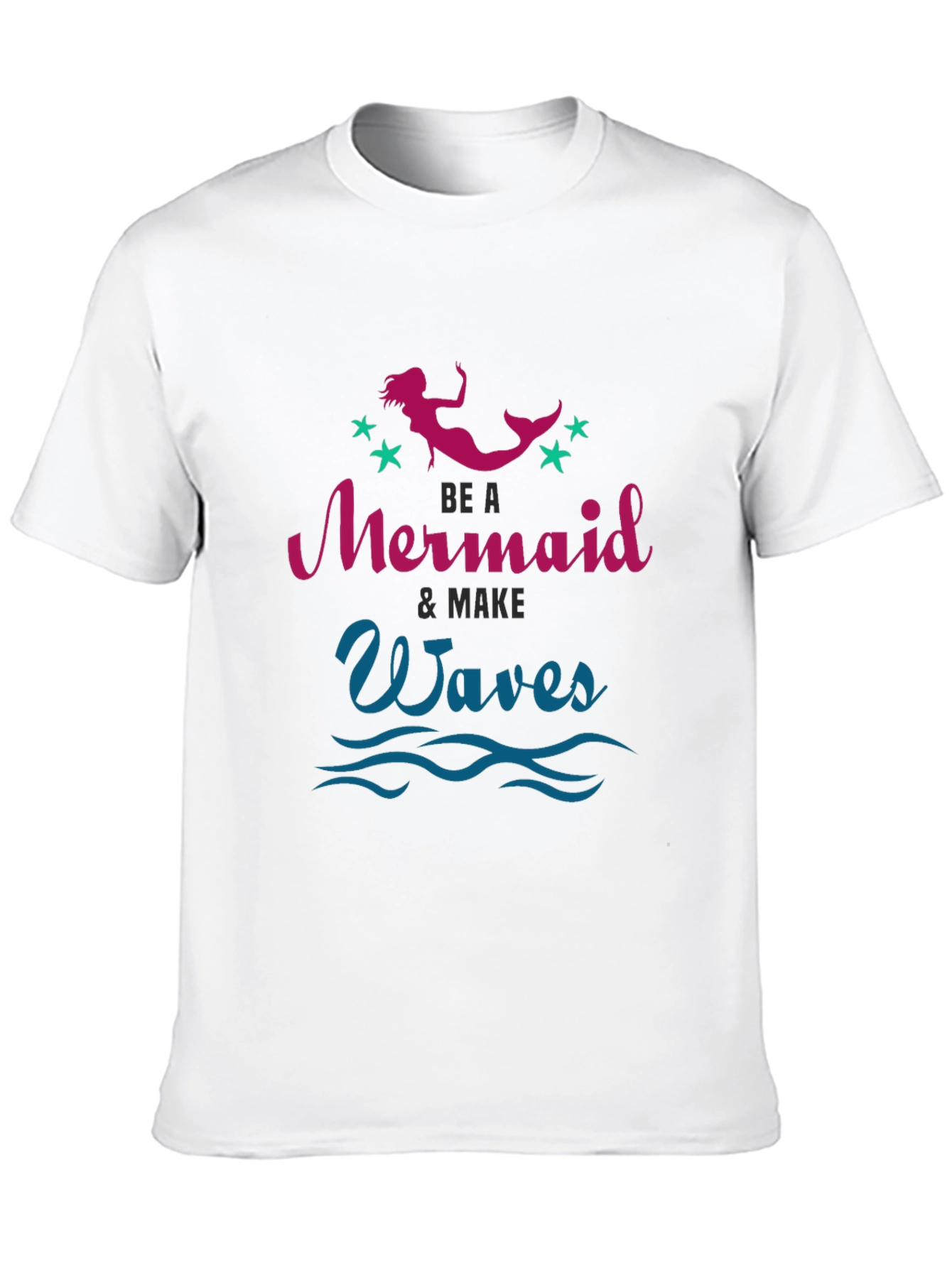 Be A Mermaid Waves Graphic Tee