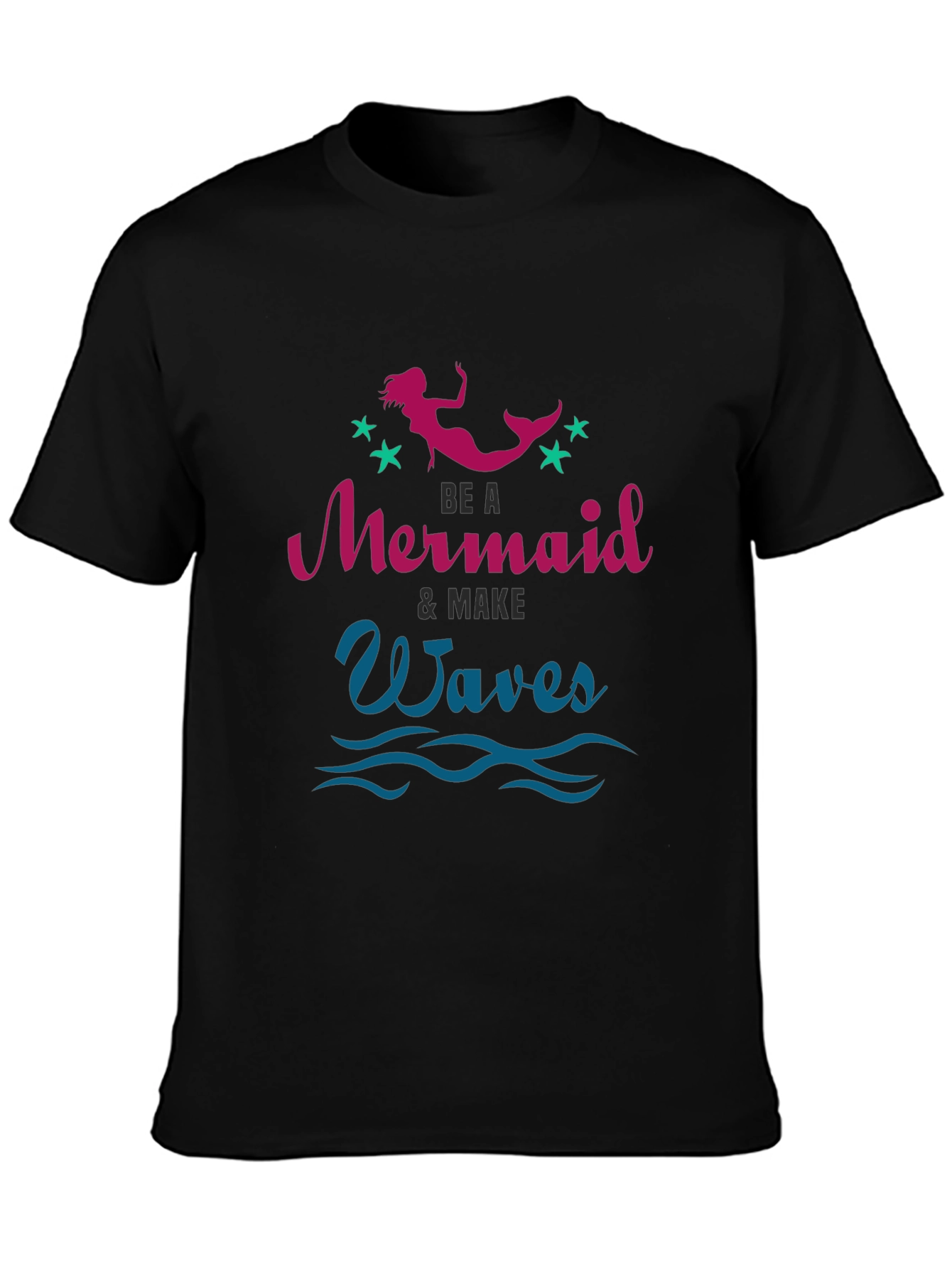 Be A Mermaid Waves Graphic Tee
